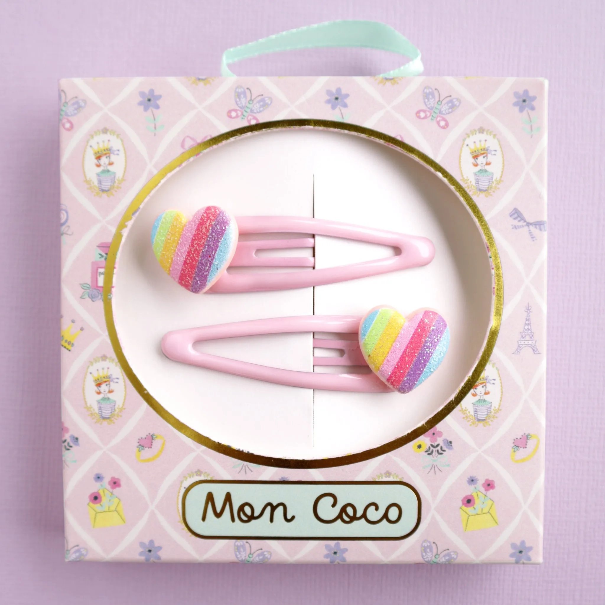 Mon Coco Hair Clip Set | Candy Heart