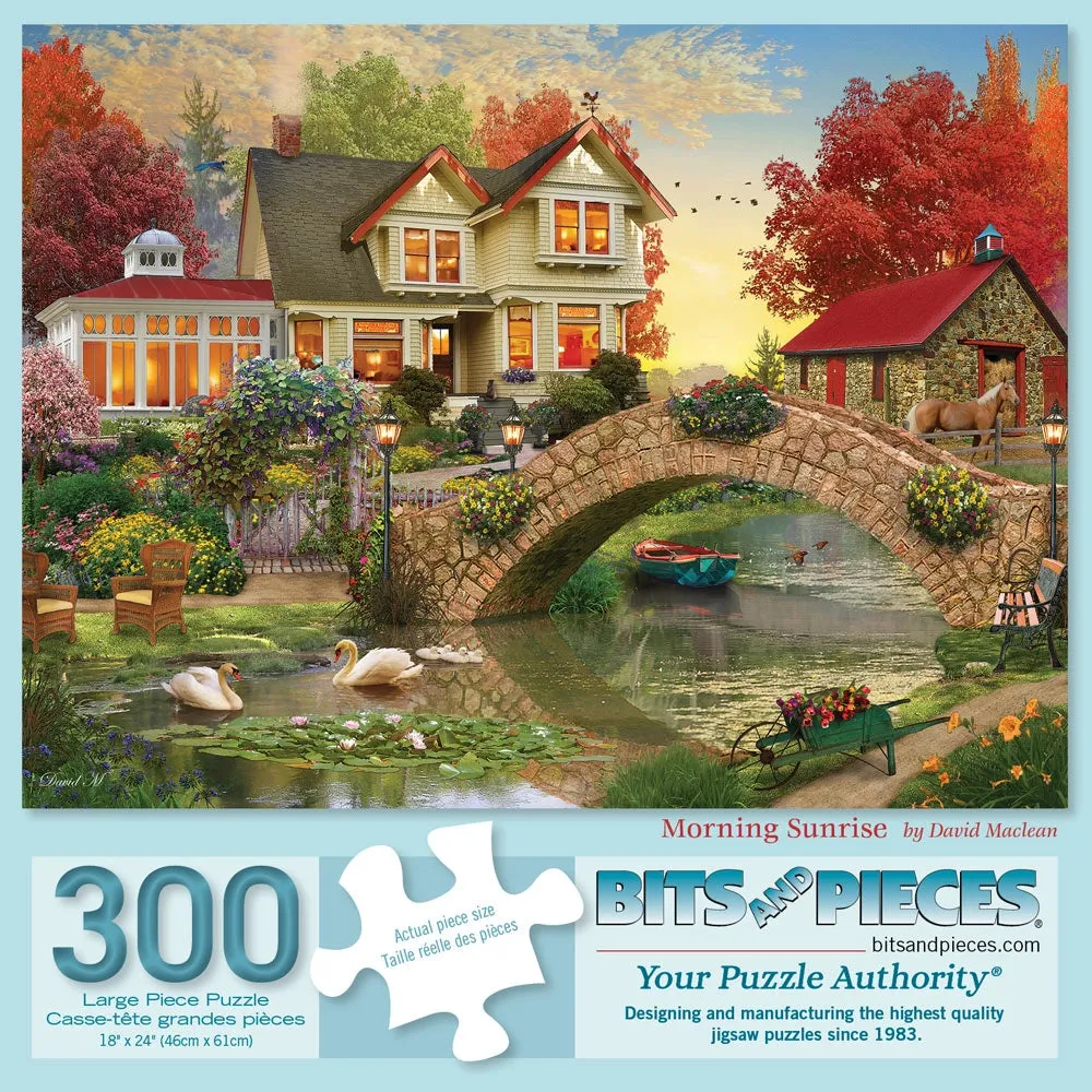 Morning Sunrise Jigsaw Puzzle Bits and Pieces