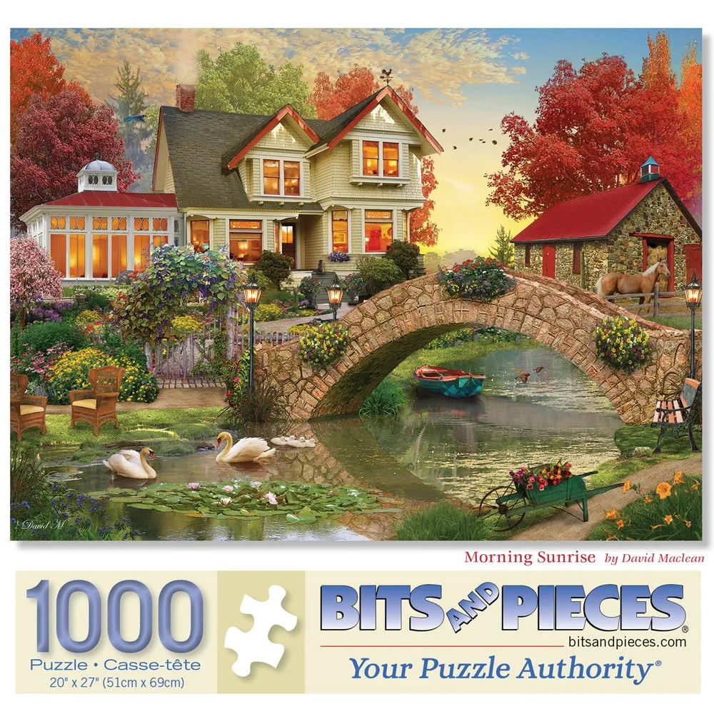 Morning Sunrise Jigsaw Puzzle Bits and Pieces