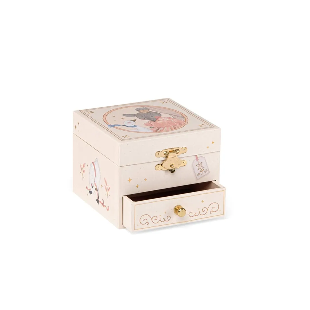 Moulin Roty La Petite Ecole De Danse Musical Jewellery Box with Turning Mouse Ballerina