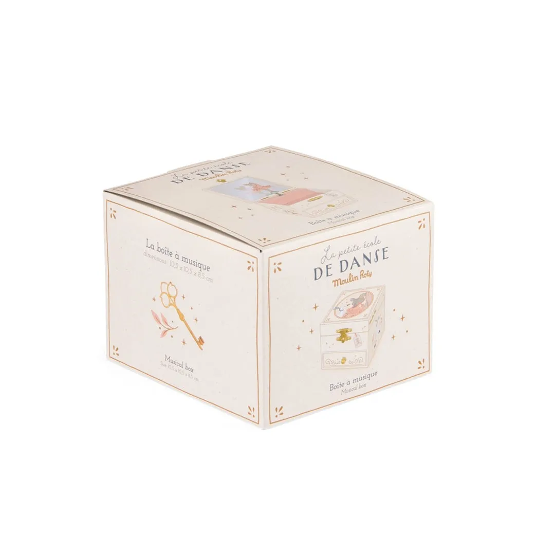Moulin Roty La Petite Ecole De Danse Musical Jewellery Box with Turning Mouse Ballerina