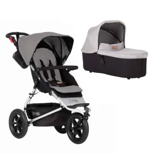 Mountain Buggy Urban Jungle Pushchair   Urban Jungle Carrycot Plus - Silver