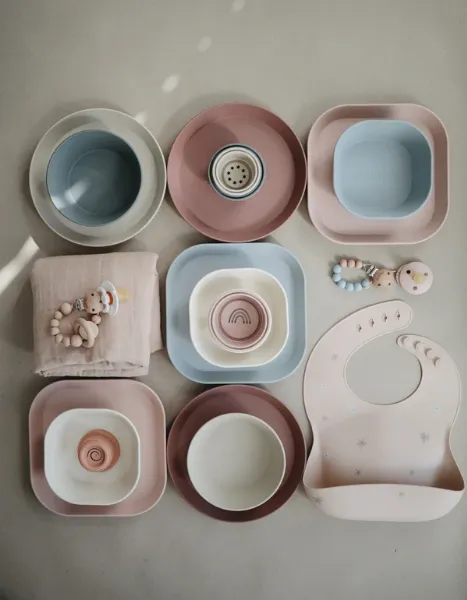 Mushie Dinner Set Blush