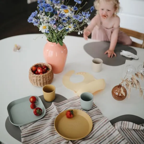 Mushie Dinnerware | Sage | Plate 2 Pack