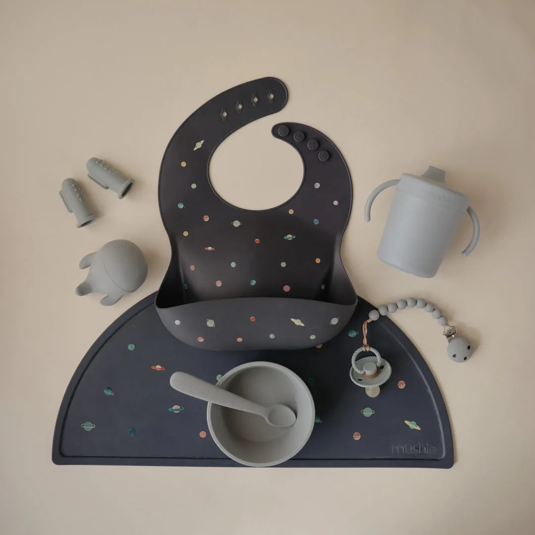 Mushie Silicone Baby Bib | Planets