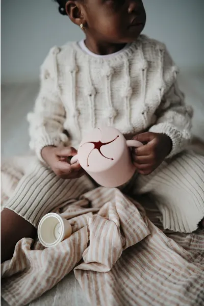 Mushie Snack Cup | Blush