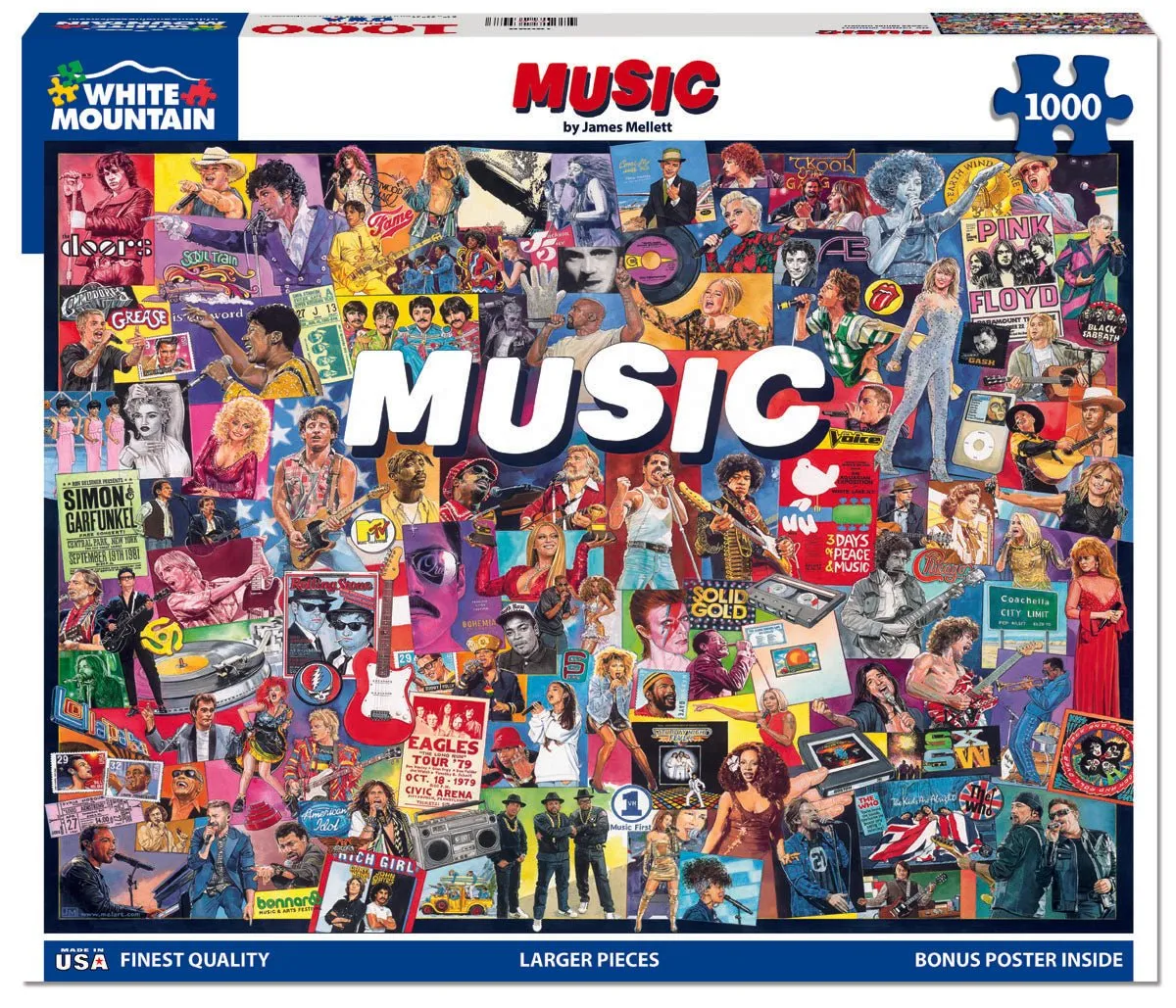 Music (1464pz) - 1000 Piece Jigsaw Puzzle White Mountain