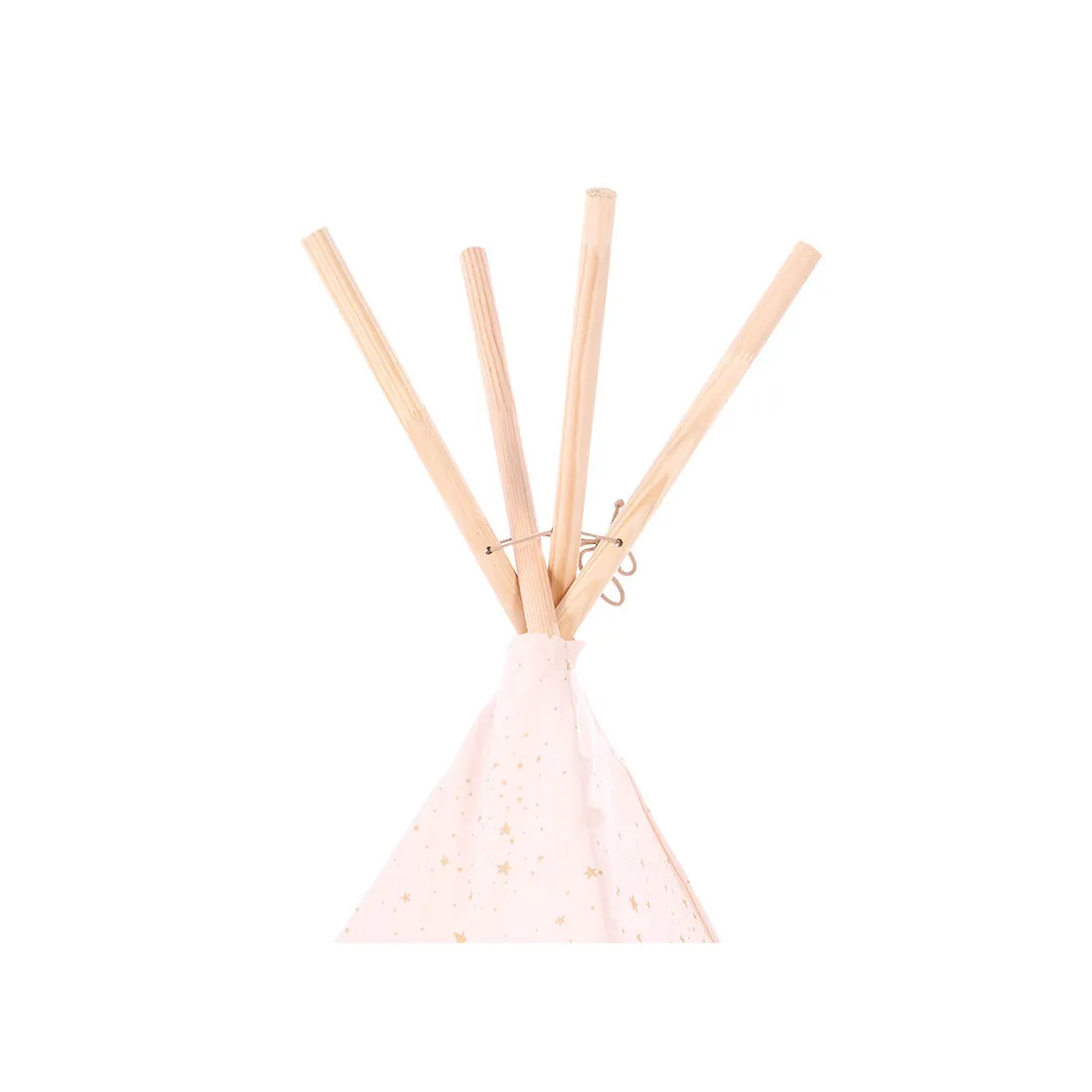 nobodinoz Phoenix Teepee Gold Stella/Dream Pink