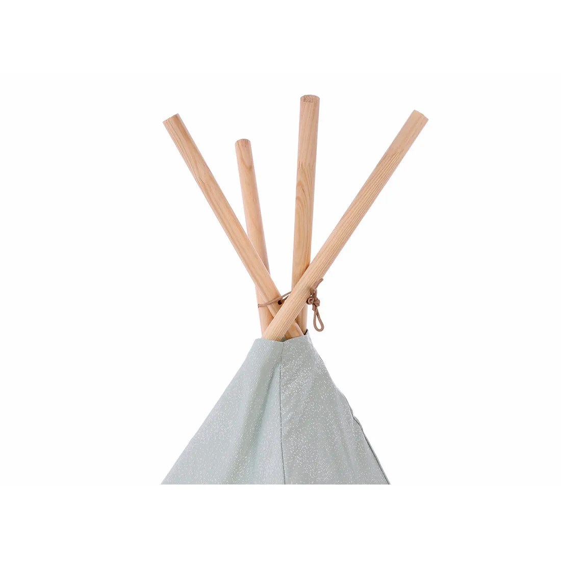 nobodinoz Phoenix Teepee White Bubble/Aqua