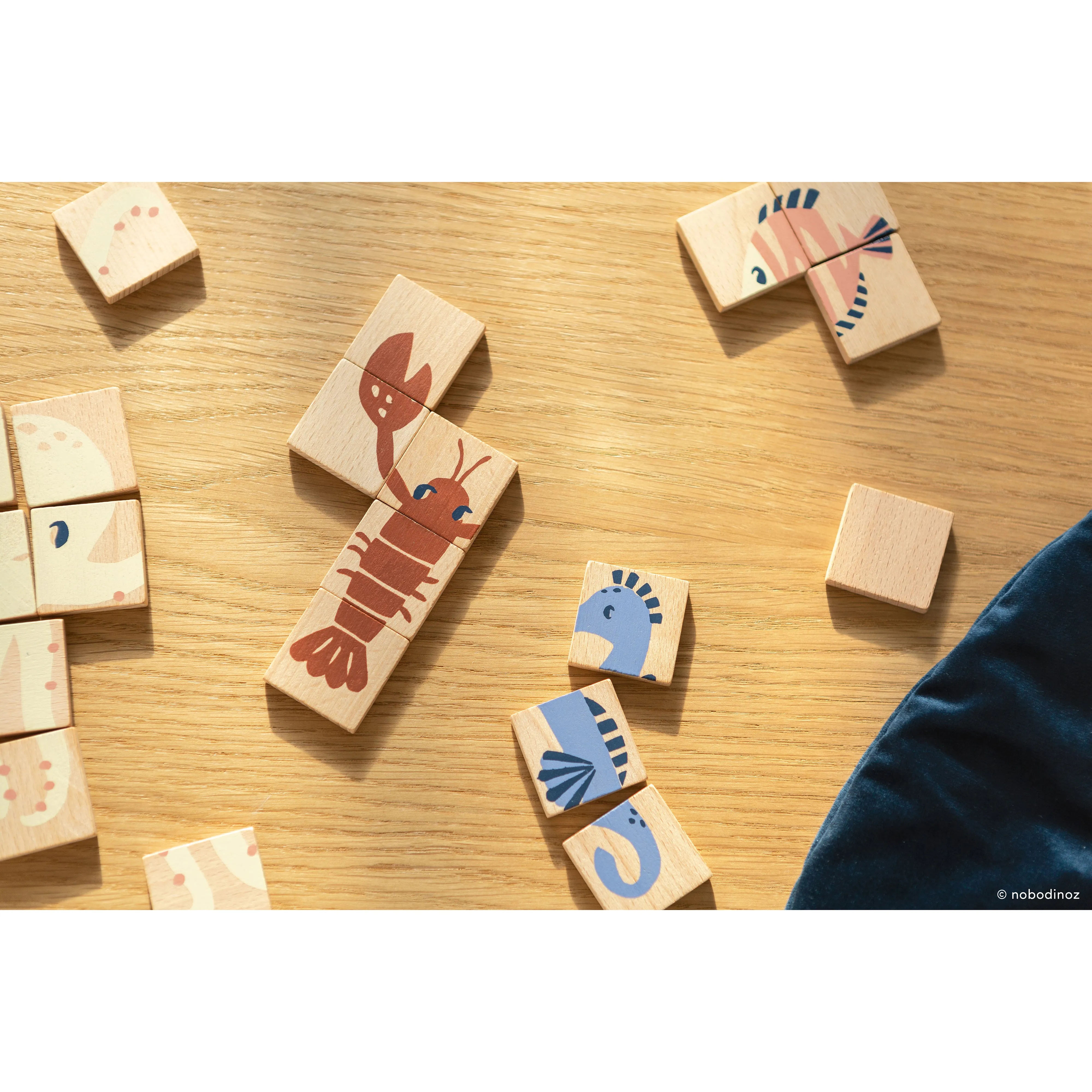 nobodinoz Sea Animals Wooden Puzzles