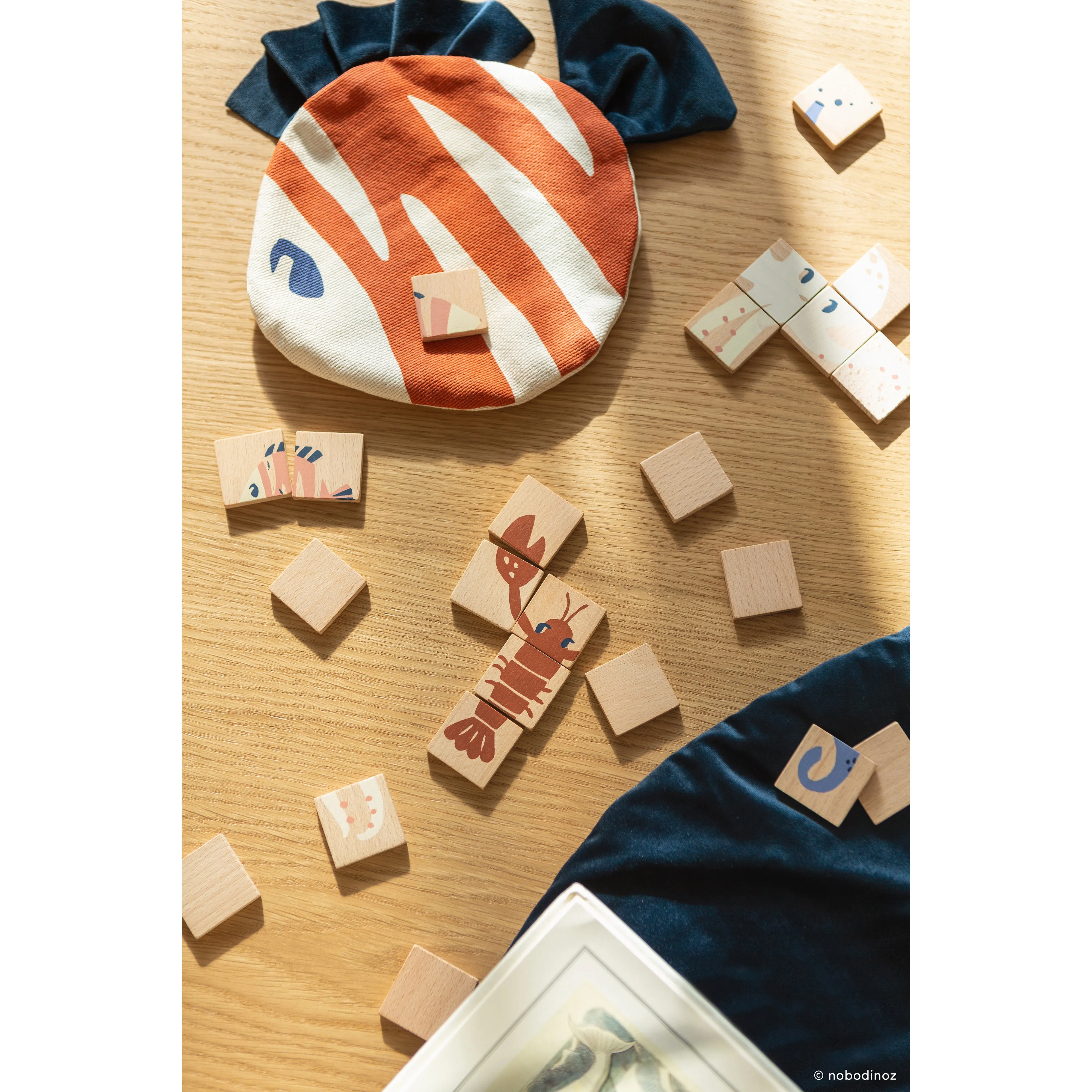 nobodinoz Sea Animals Wooden Puzzles