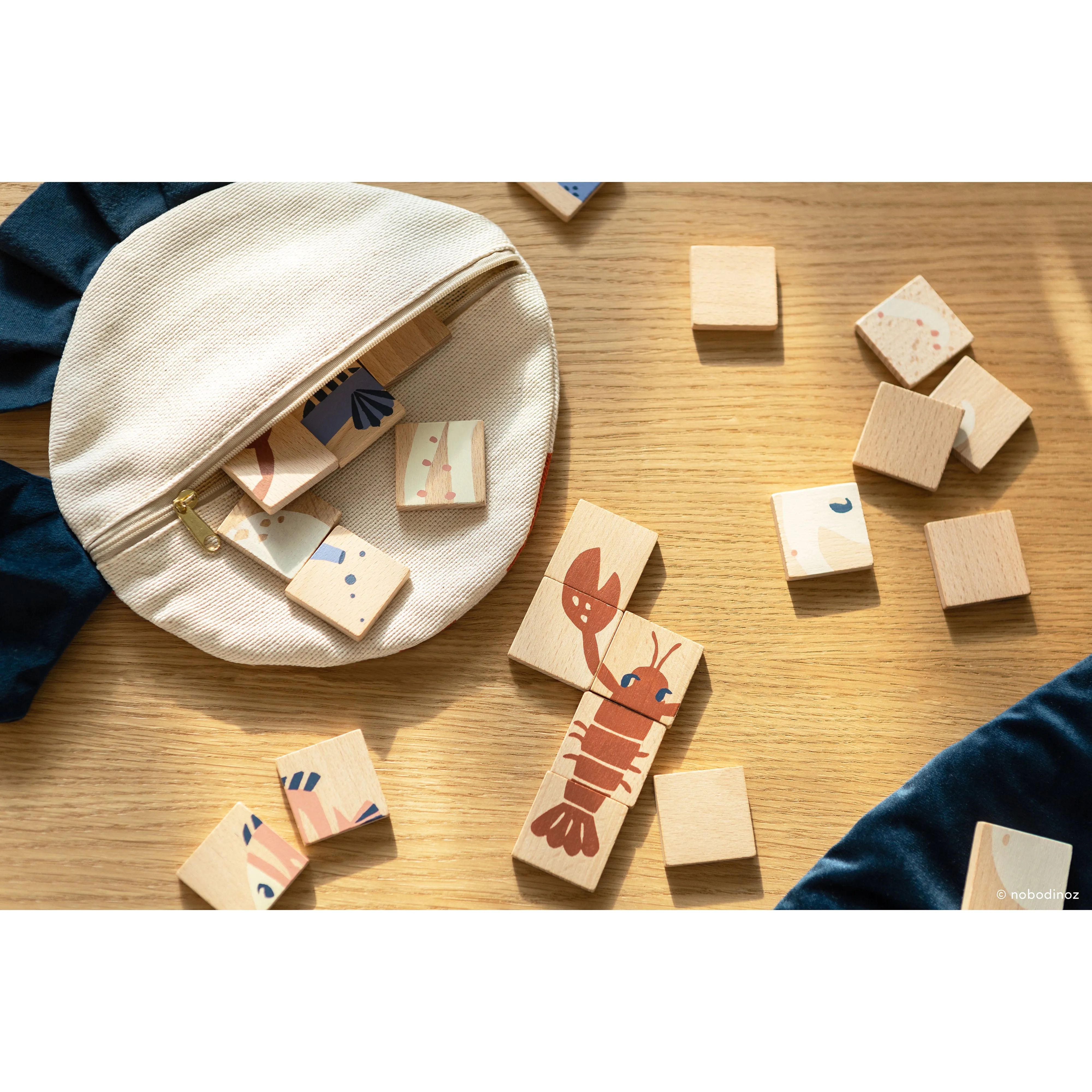 nobodinoz Sea Animals Wooden Puzzles