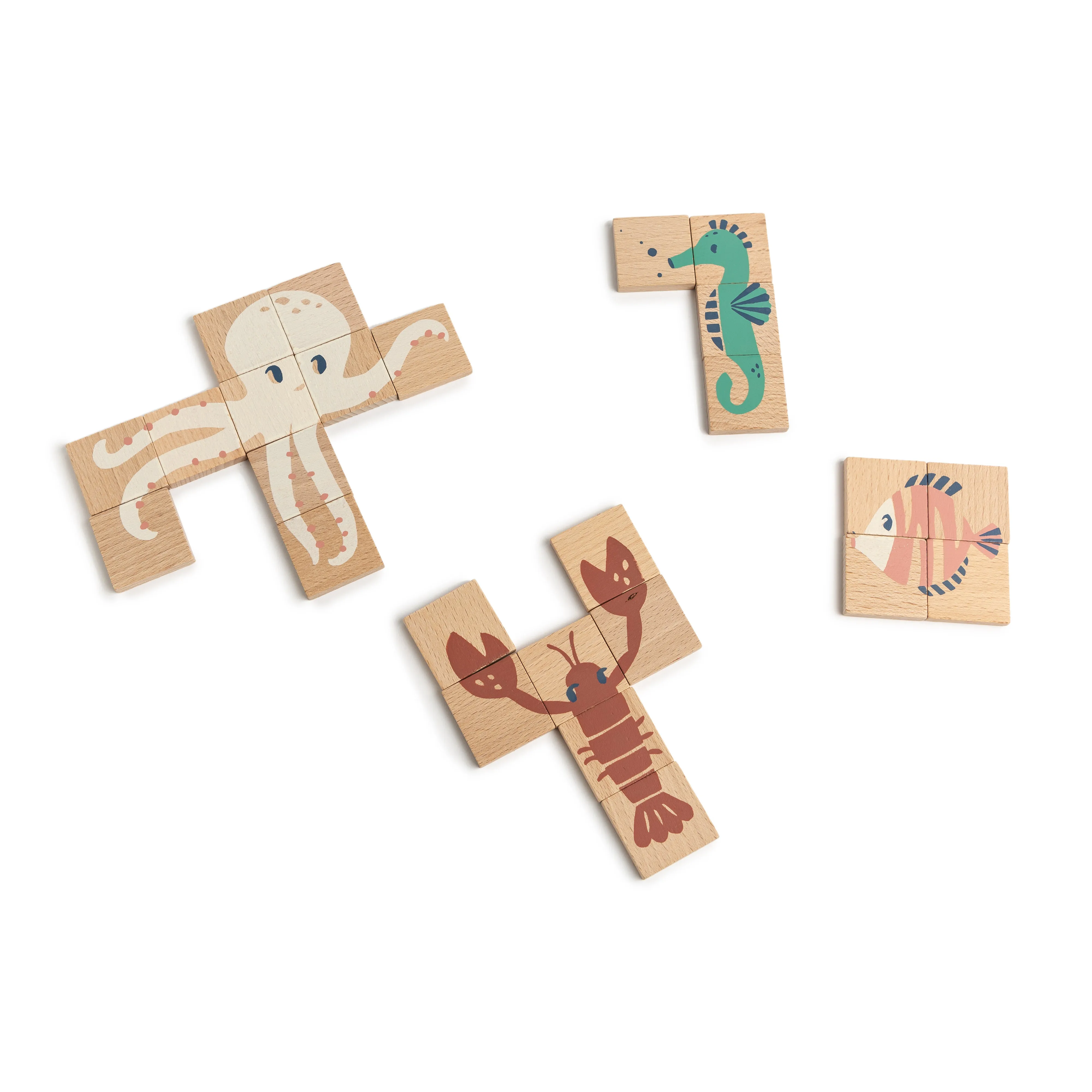 nobodinoz Sea Animals Wooden Puzzles