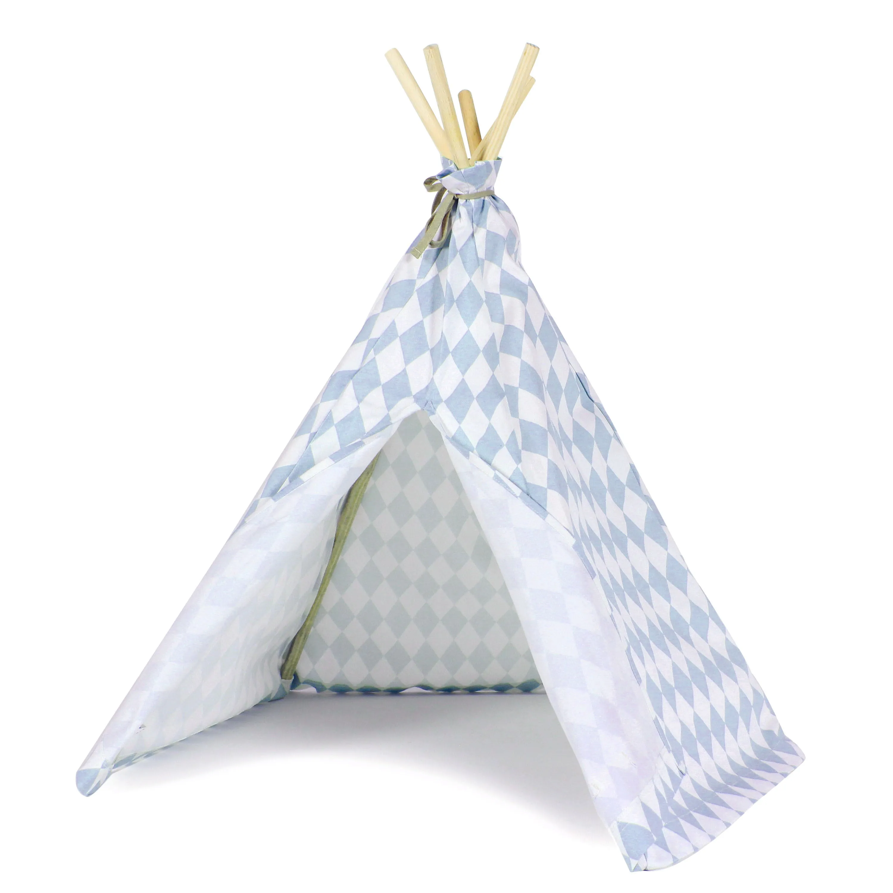nobodinoz Teepee Blue Diamonds