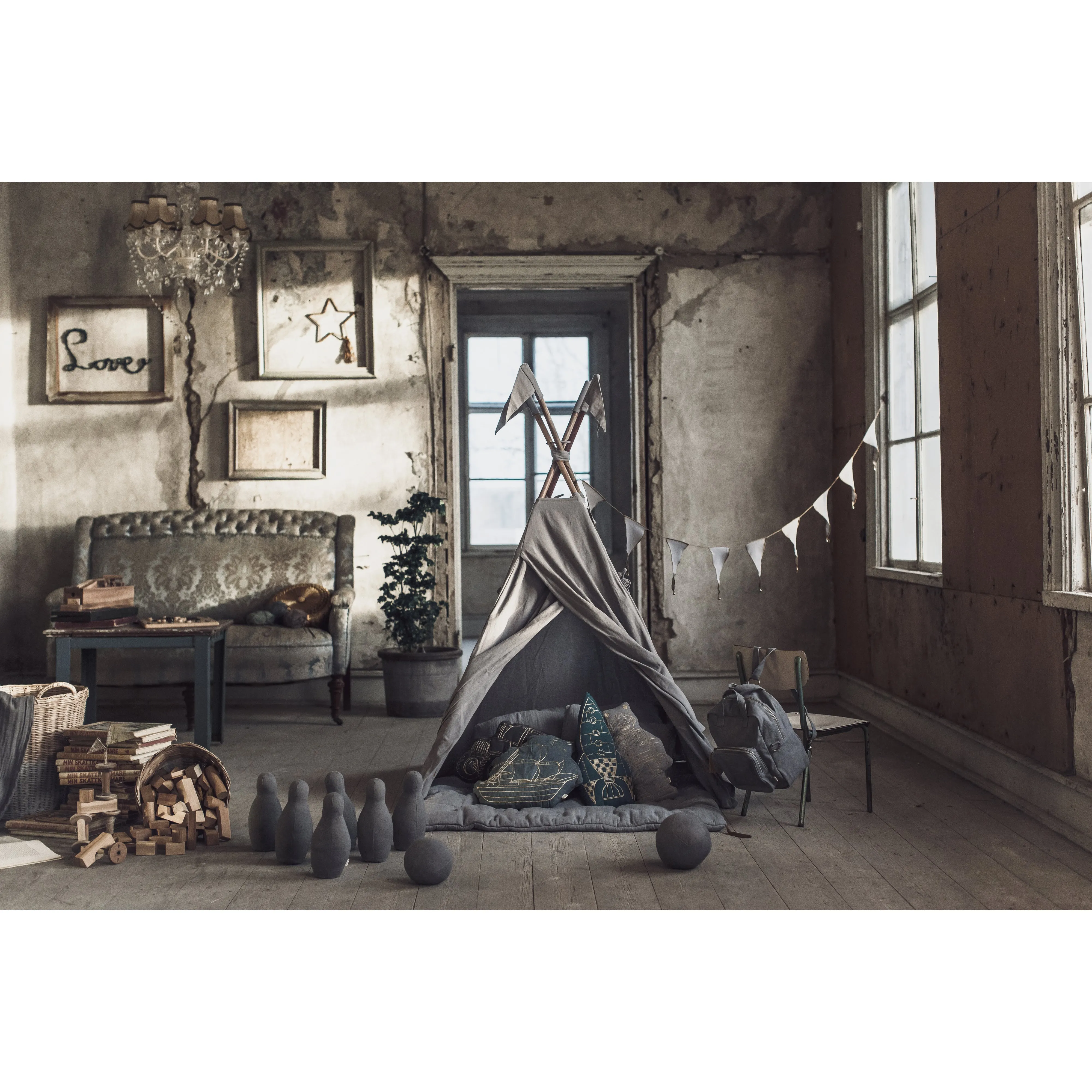 Numero 74 Tipi Tent Stone Grey