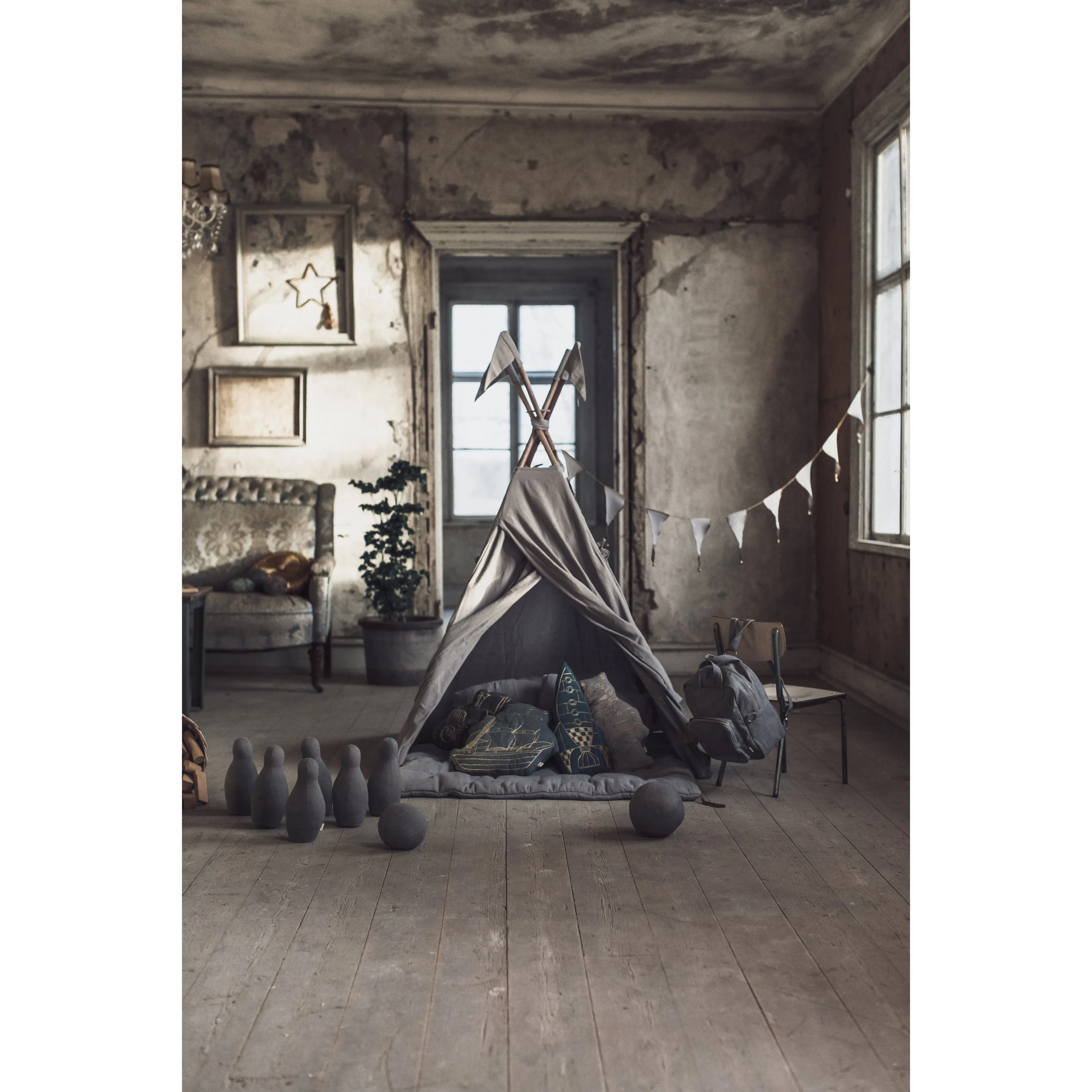Numero 74 Tipi Tent Stone Grey