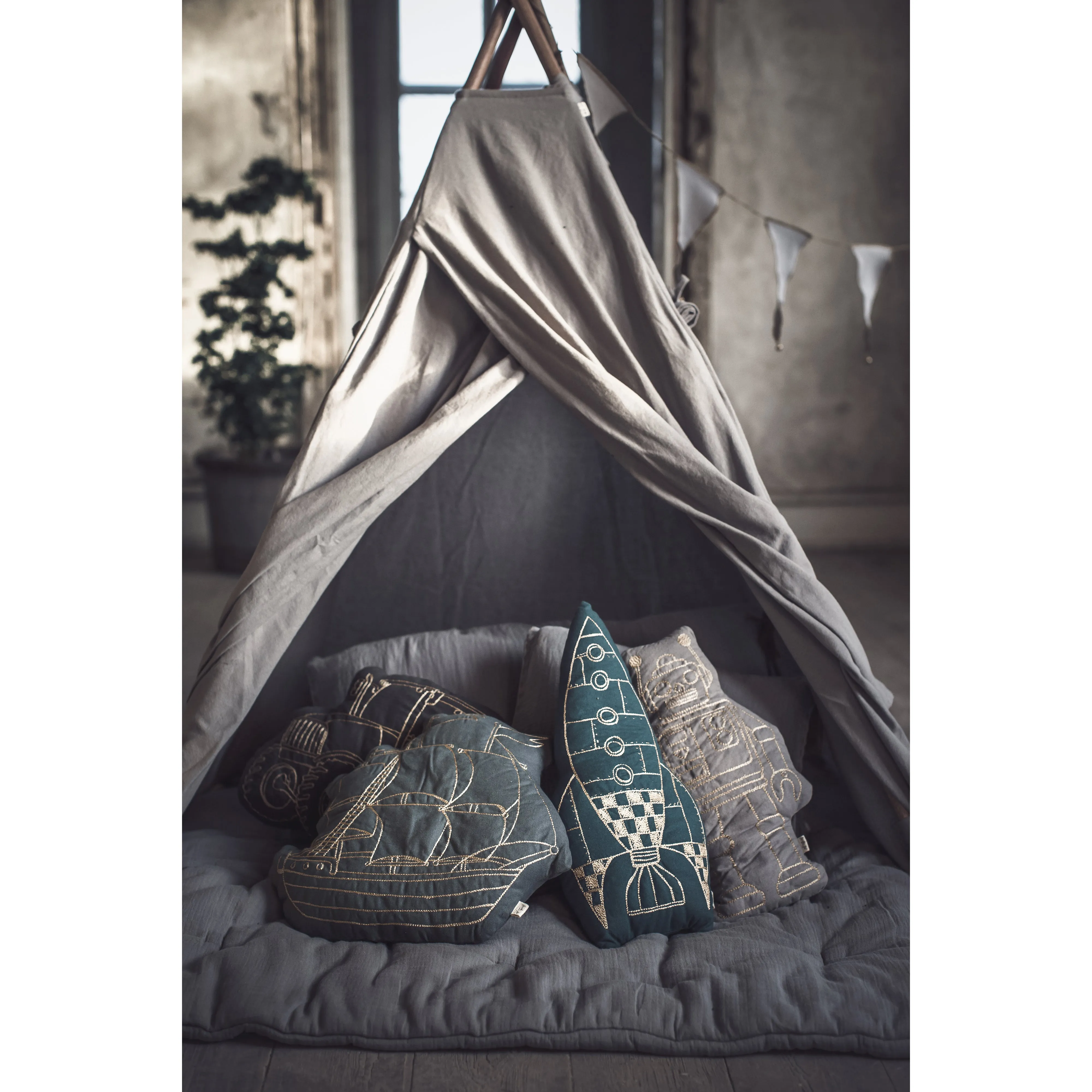 Numero 74 Tipi Tent Stone Grey