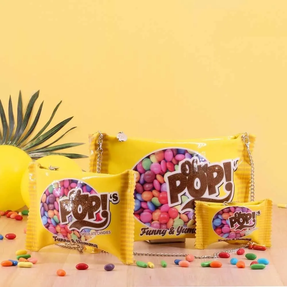 Oh My Pop Chocolate Candy Toiletry Bag 30cm - Yellow