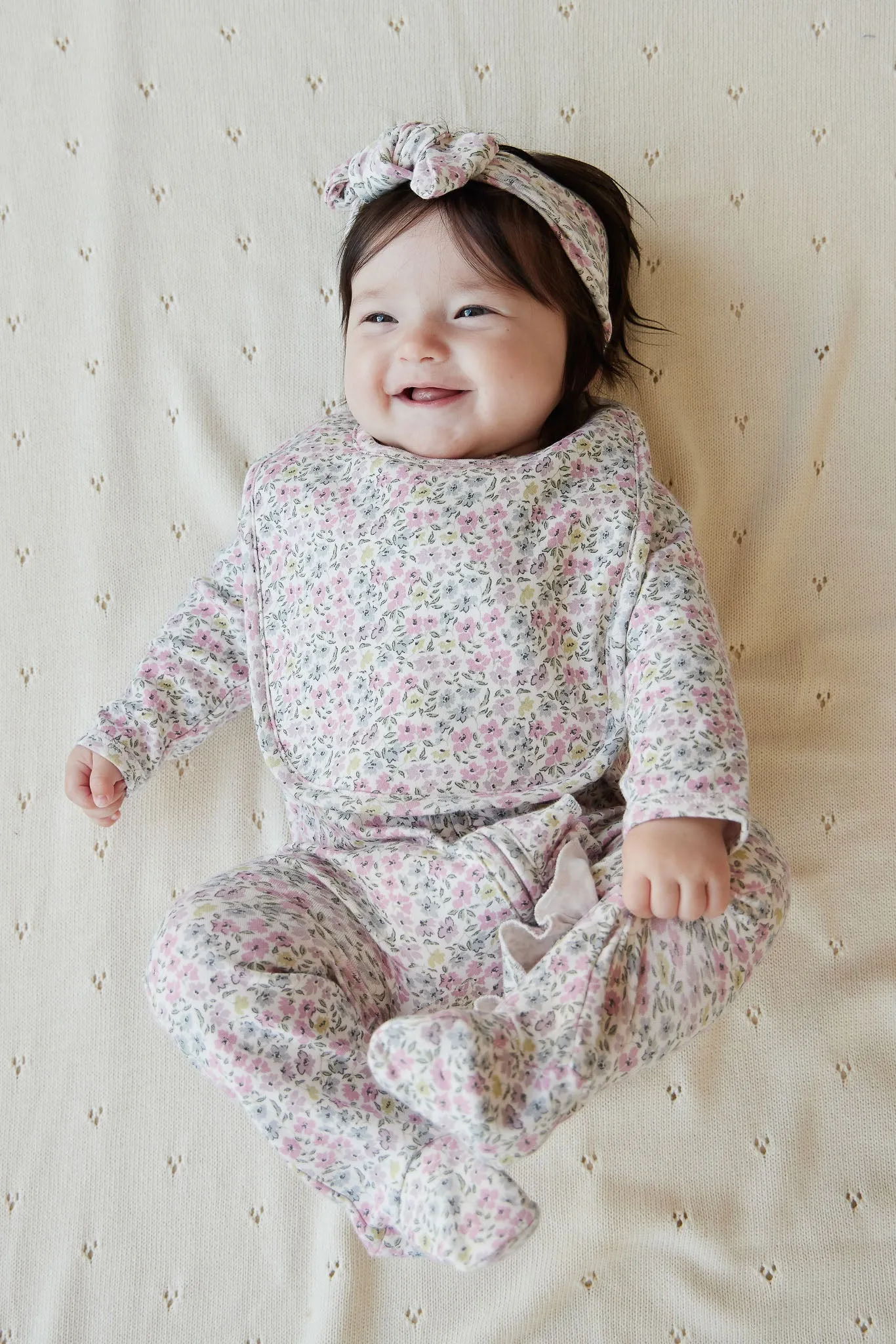 Organic Cotton Bib | Fifi Mini Slightly Pink
