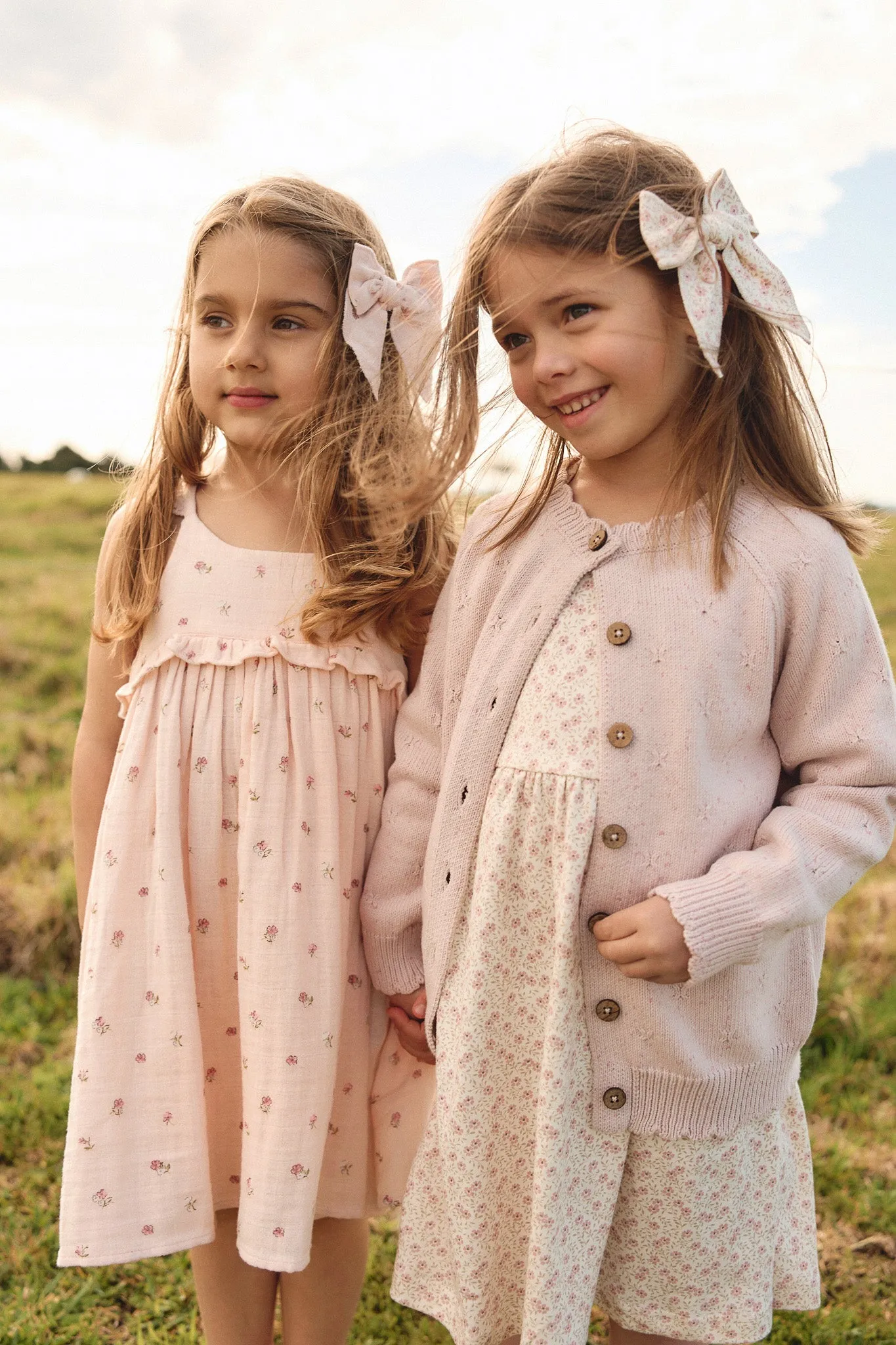 Organic Cotton Bow | Fifi Mini Slightly Pink