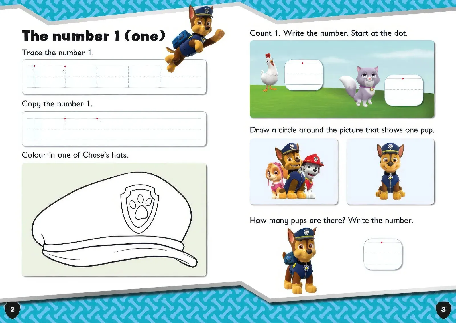 PAW Patrol First Numbers Activity Book