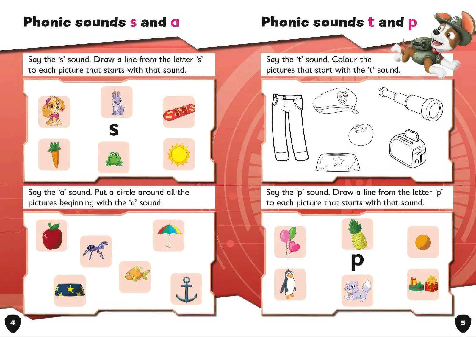 PAW Patrol First Phonics Activity Book