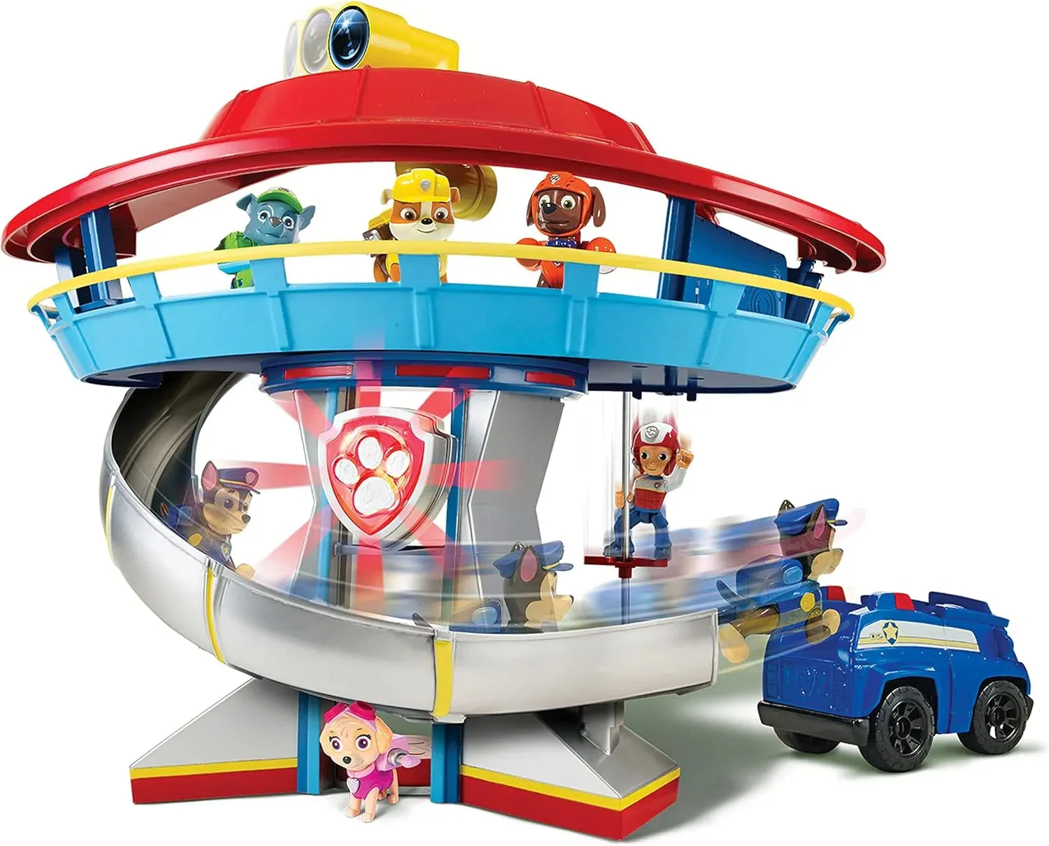 PAW Patrol Headquarters with Chase and His Vehicle