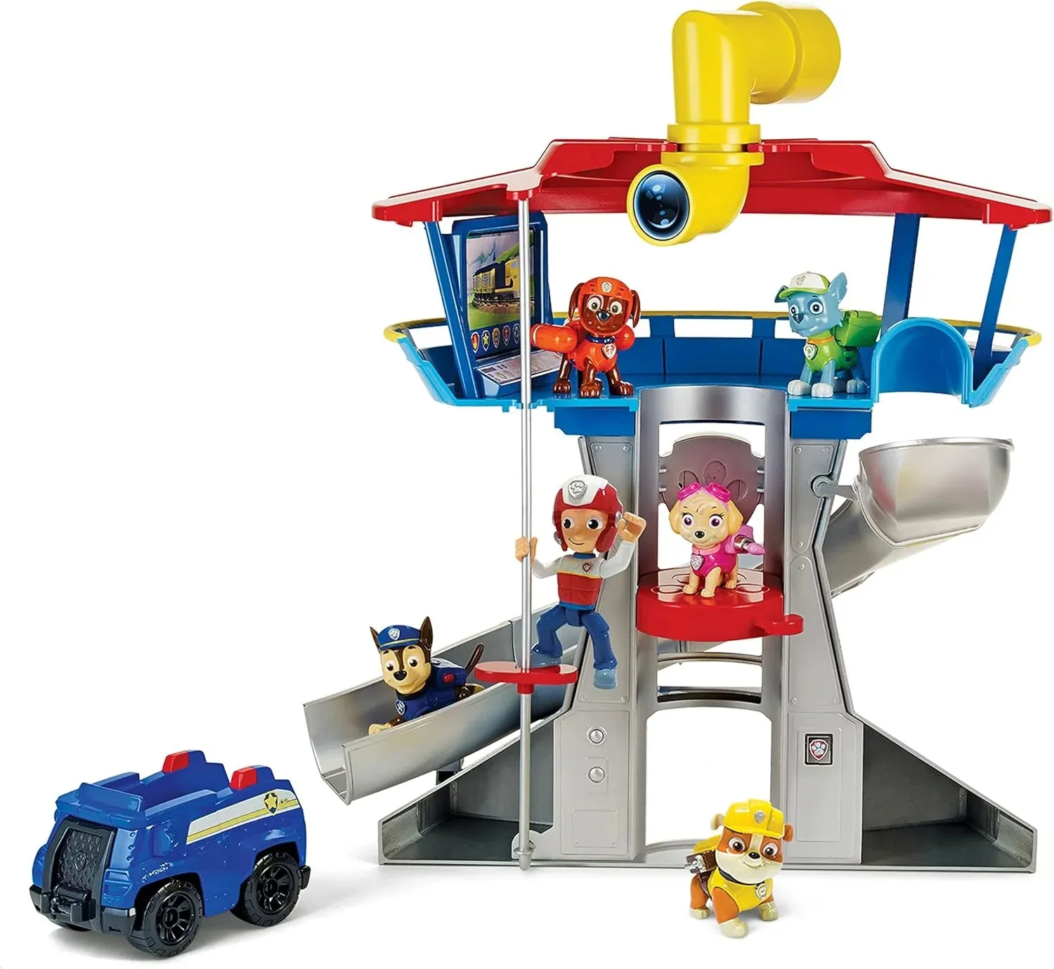 PAW Patrol Headquarters with Chase and His Vehicle
