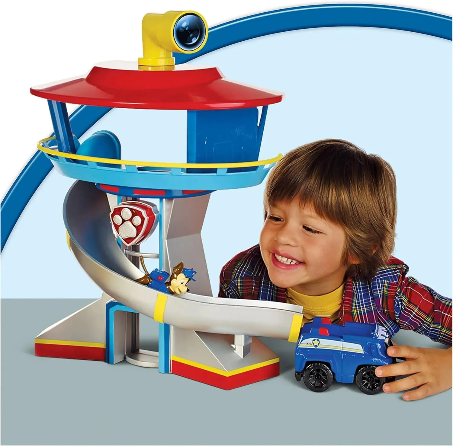 PAW Patrol Headquarters with Chase and His Vehicle