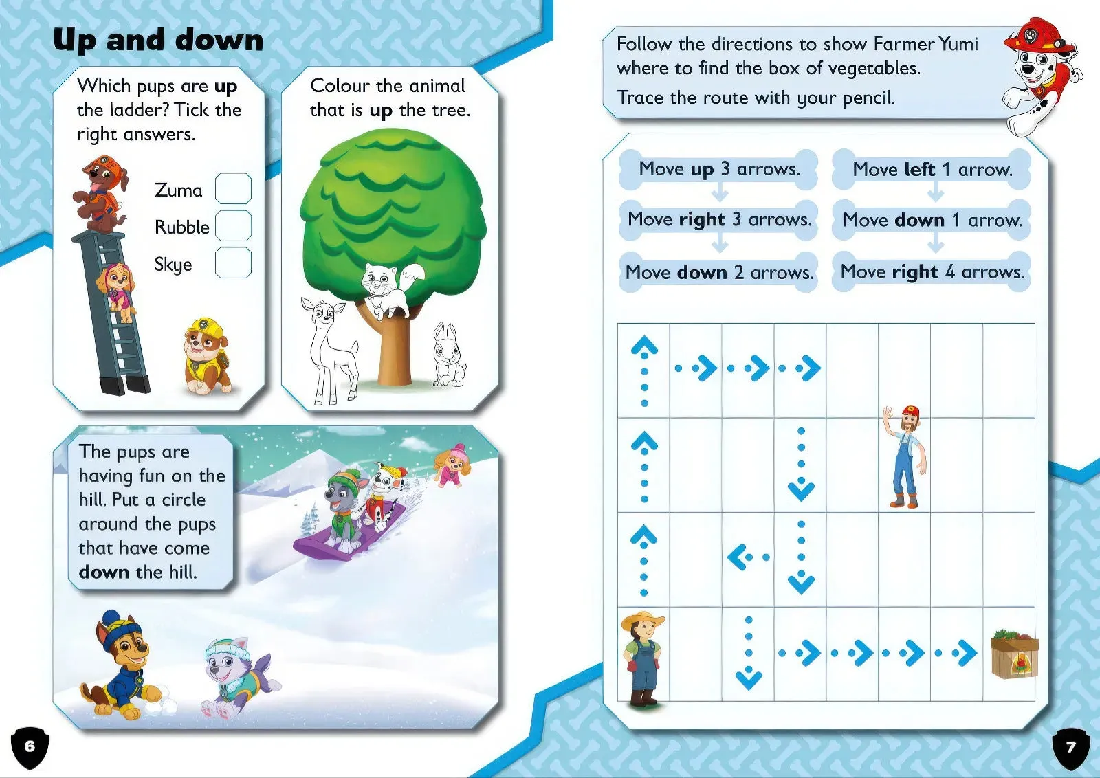 PAW Patrol Left, Right, Up, Down Activity Book