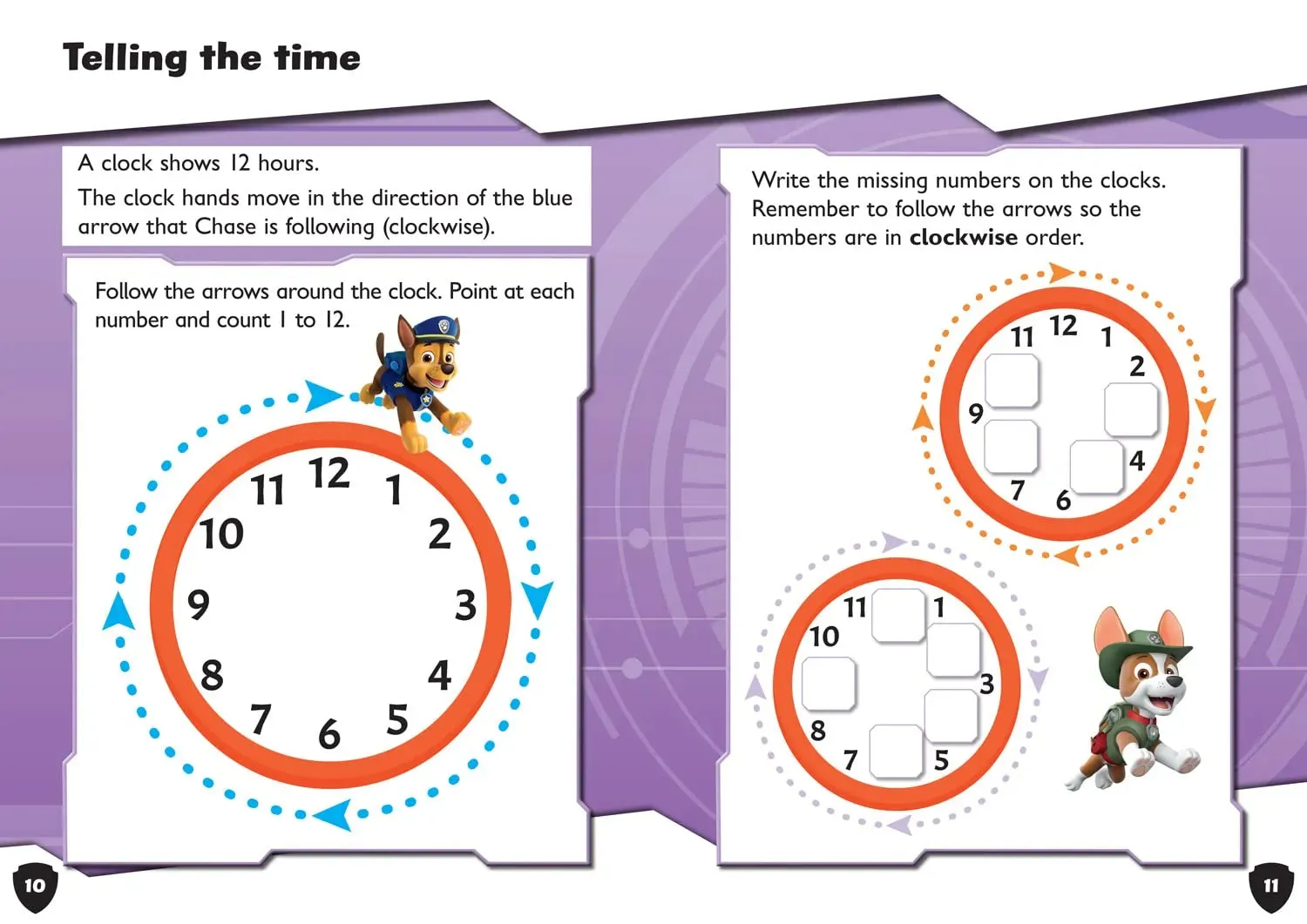 PAW Patrol Telling the Time Activity Book