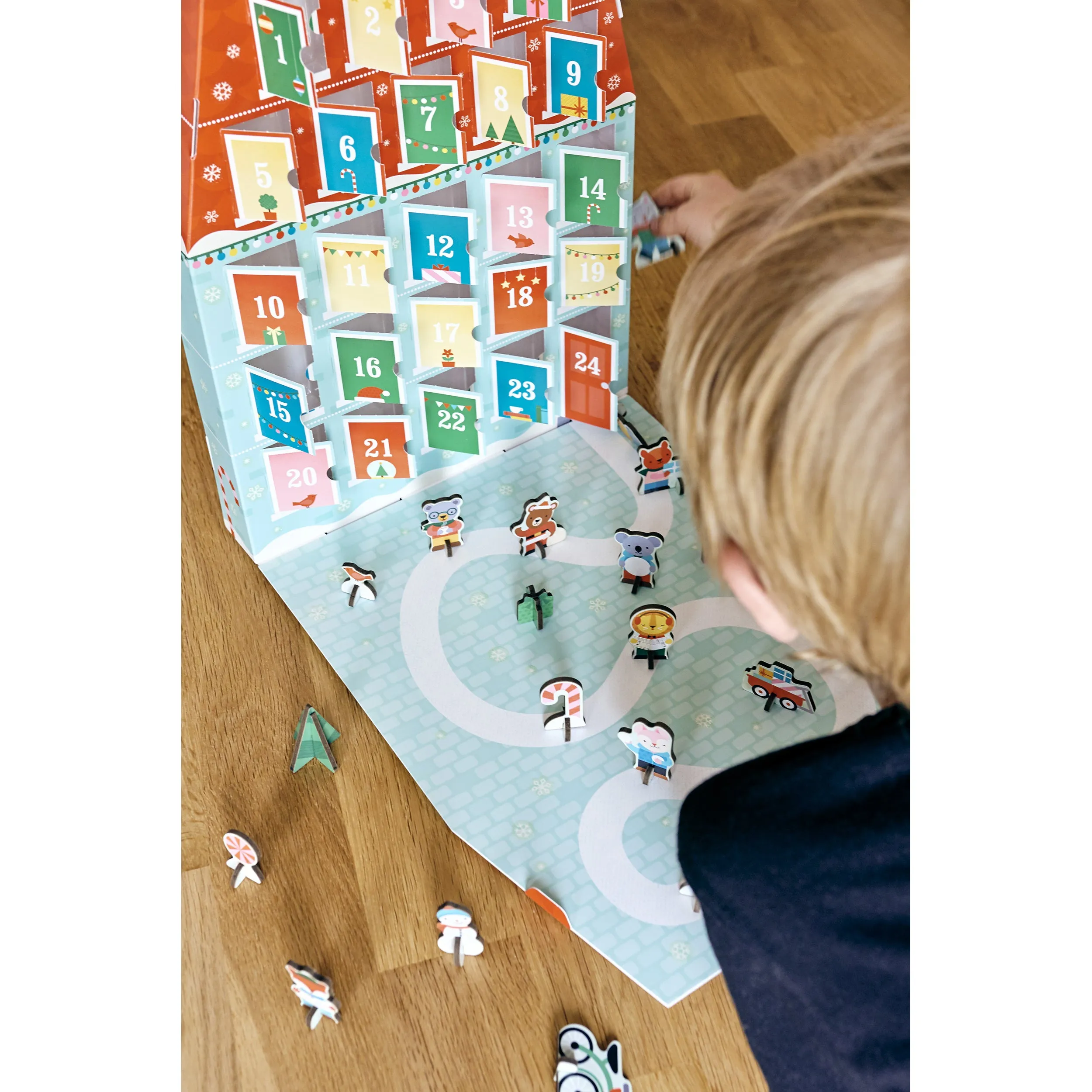 Petit Collage Advent Calendar House