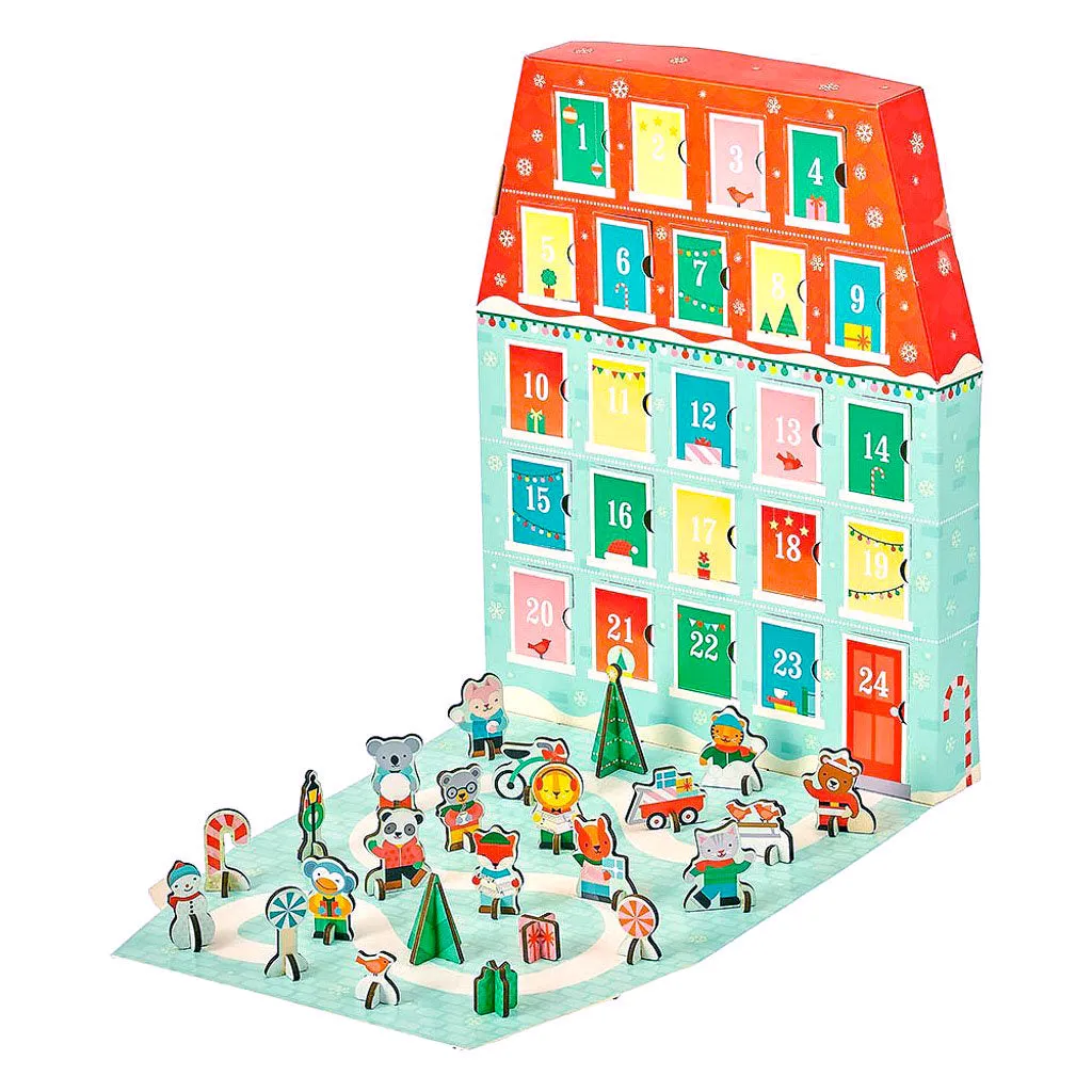 Petit Collage Advent Calendar House