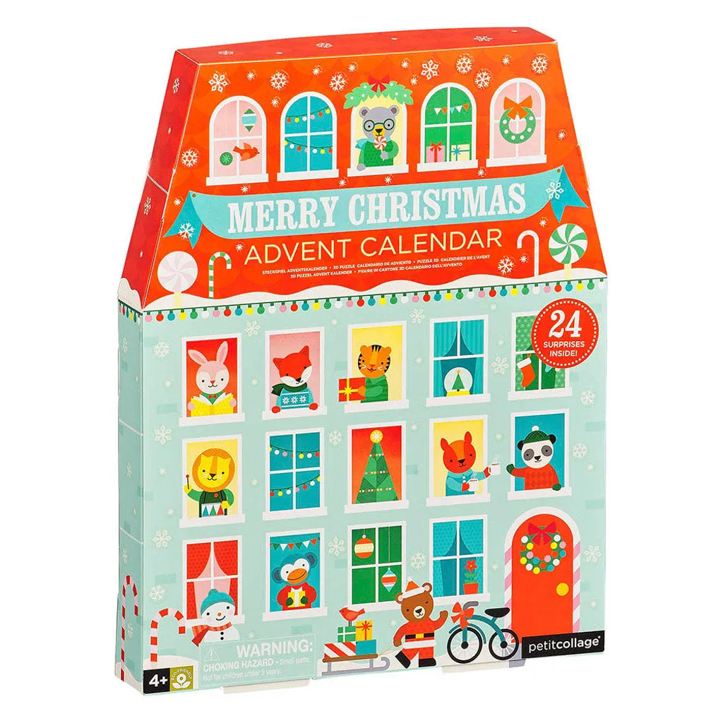 Petit Collage Advent Calendar House