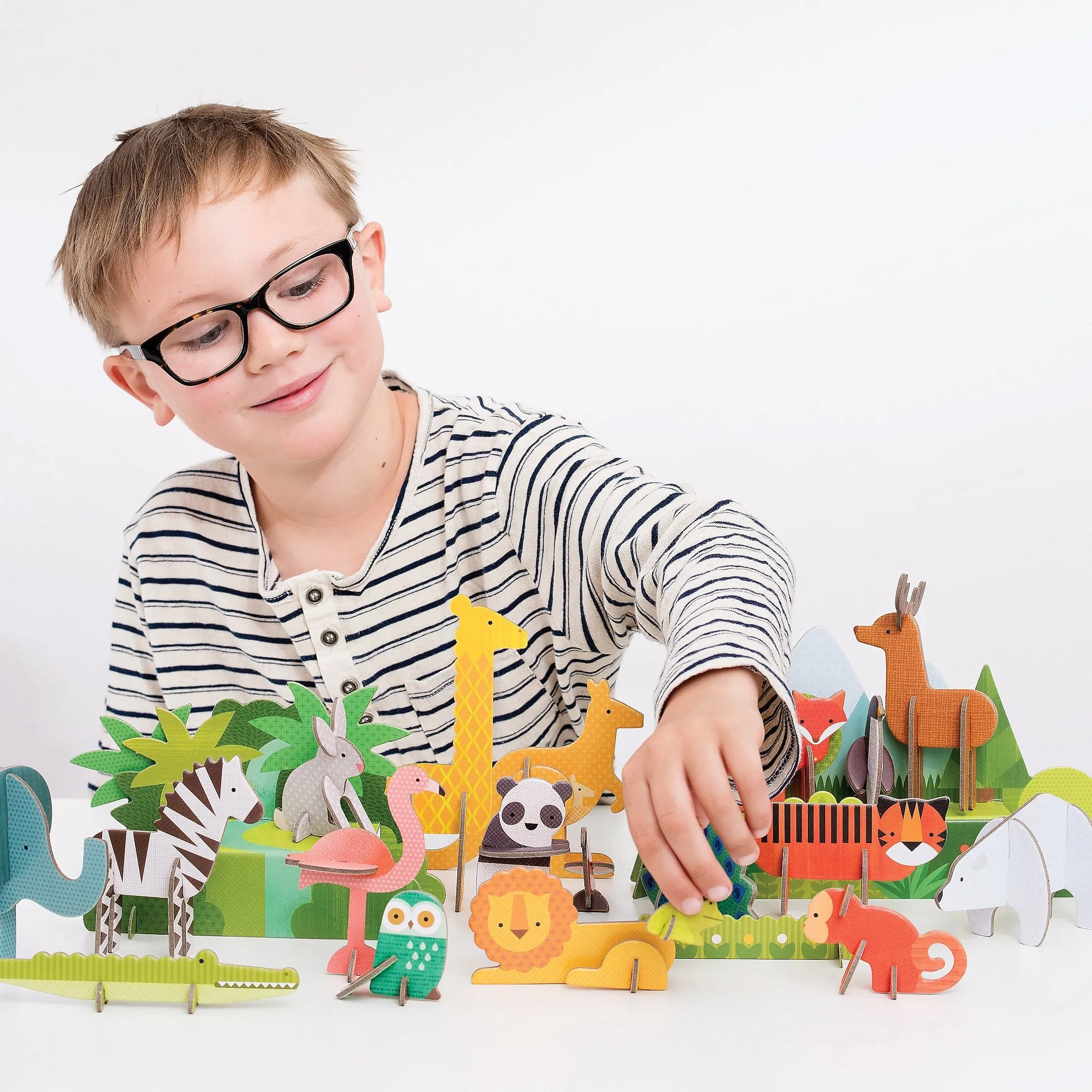 Petit Collage Pop-Out - Deluxe Pop-Out Animals