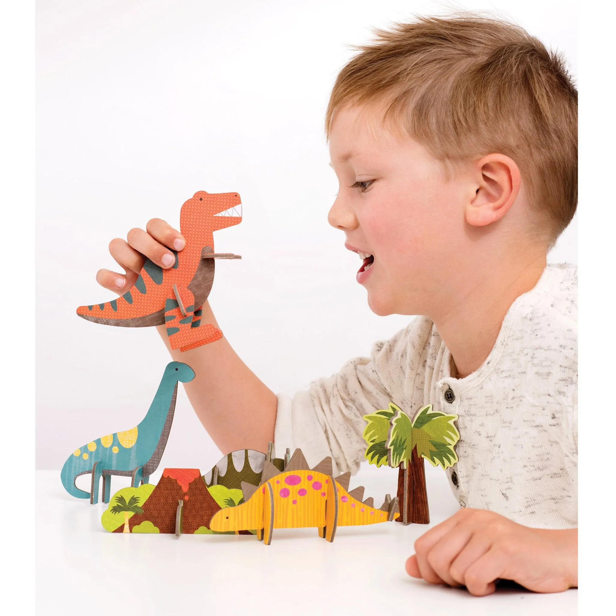 Petit Collage Pop-Out - Dino