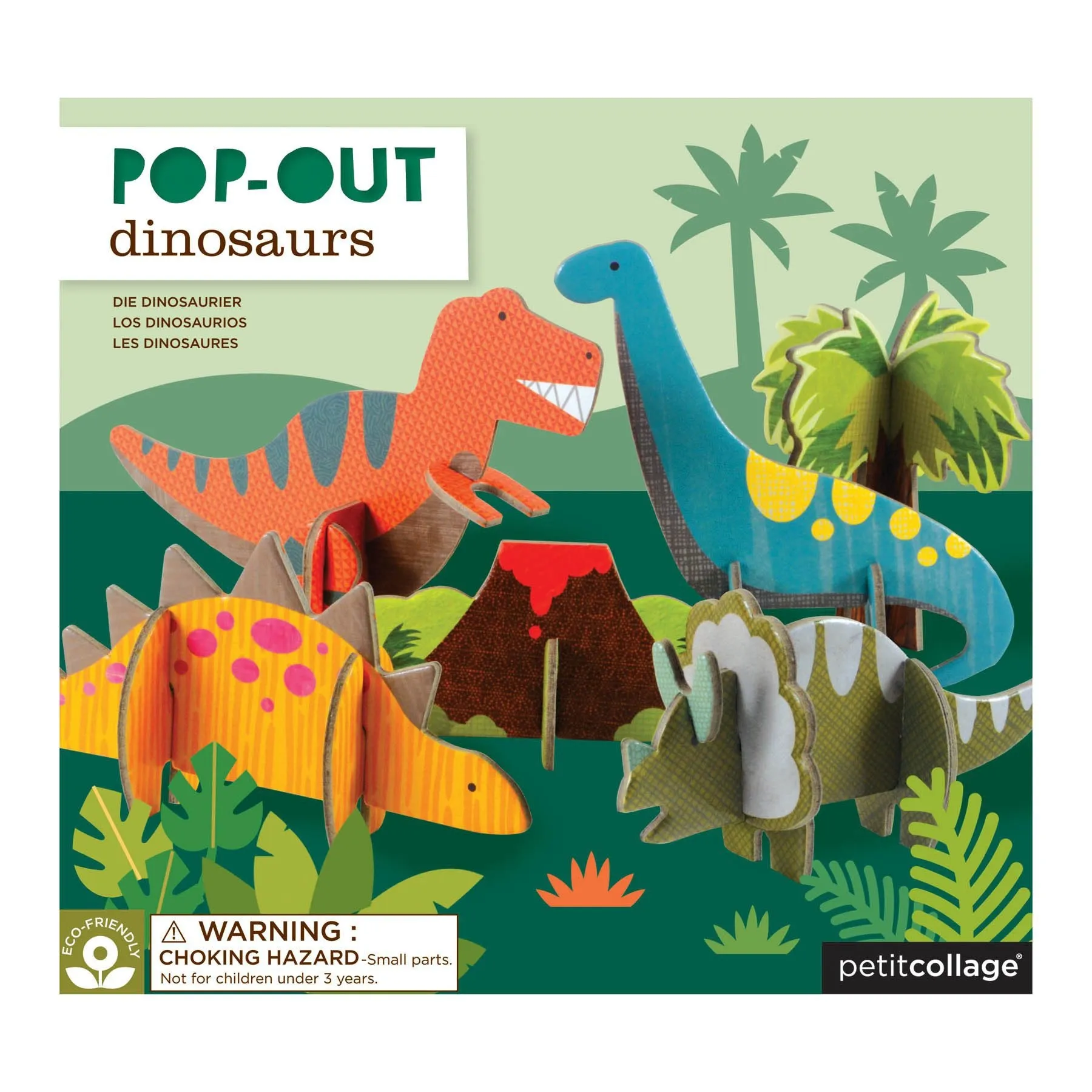 Petit Collage Pop-Out - Dino