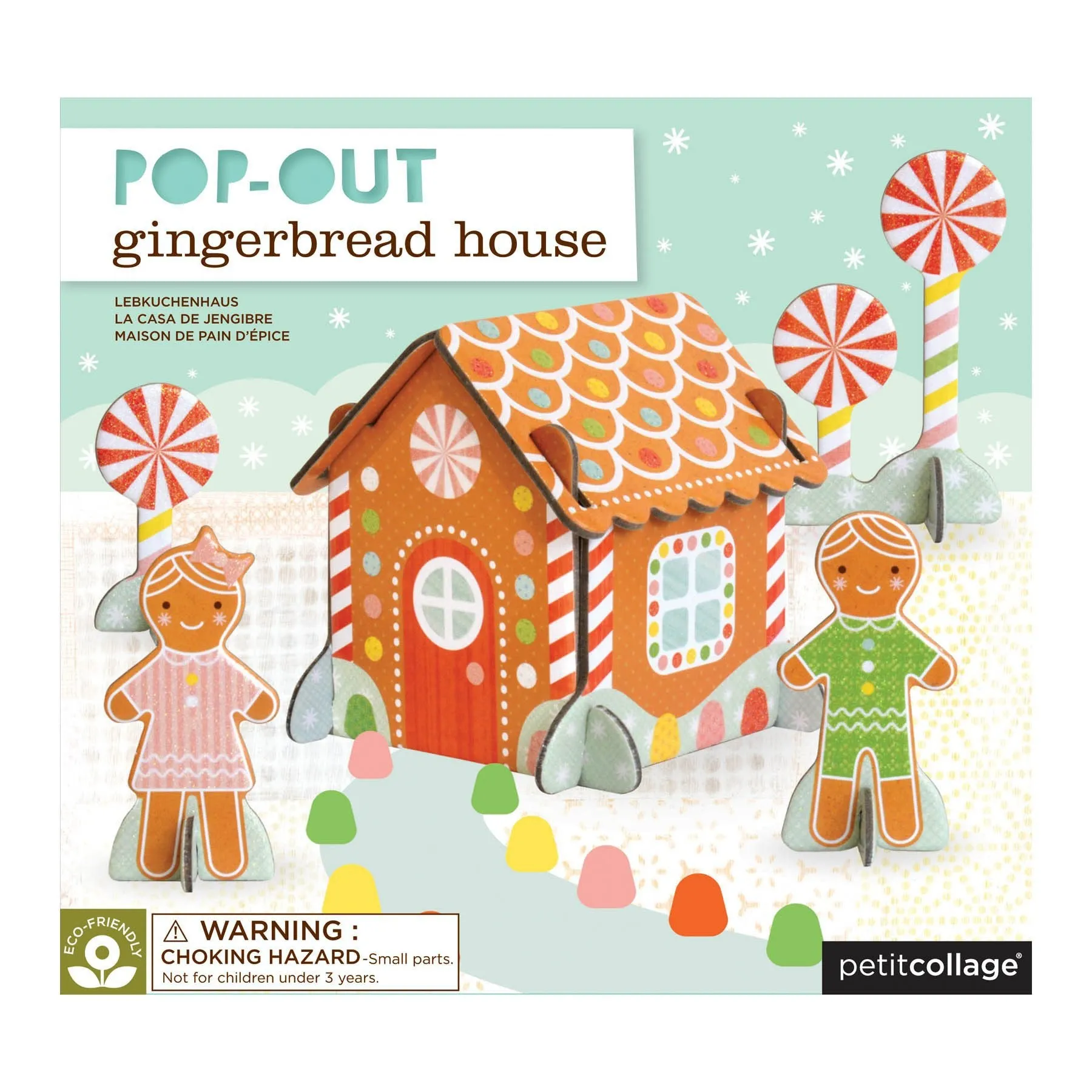 Petit Collage Pop-Out - Gingerbread House