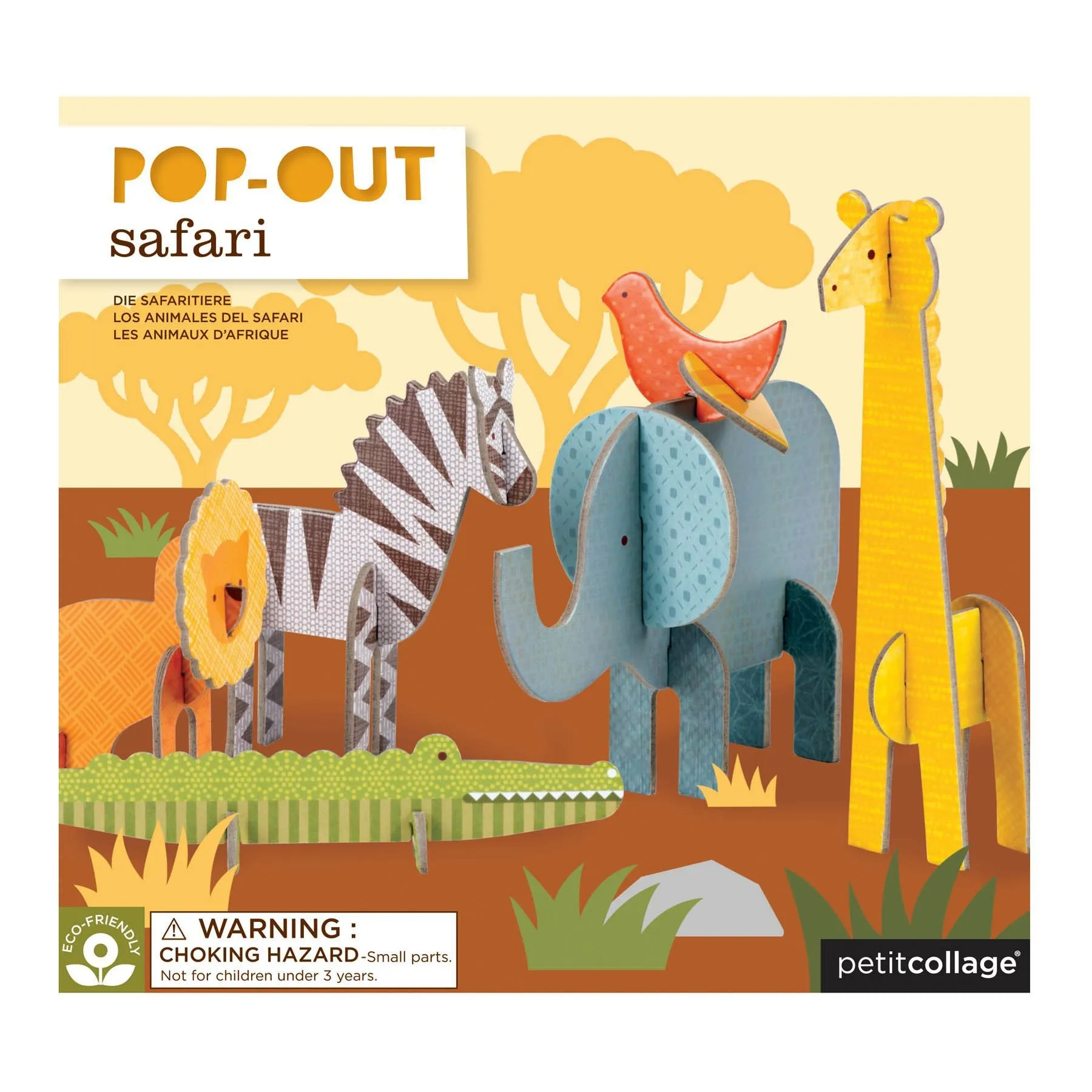 Petit Collage Pop-Out - Safari