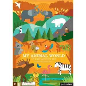 Petit Collage Stickers Book - Animals
