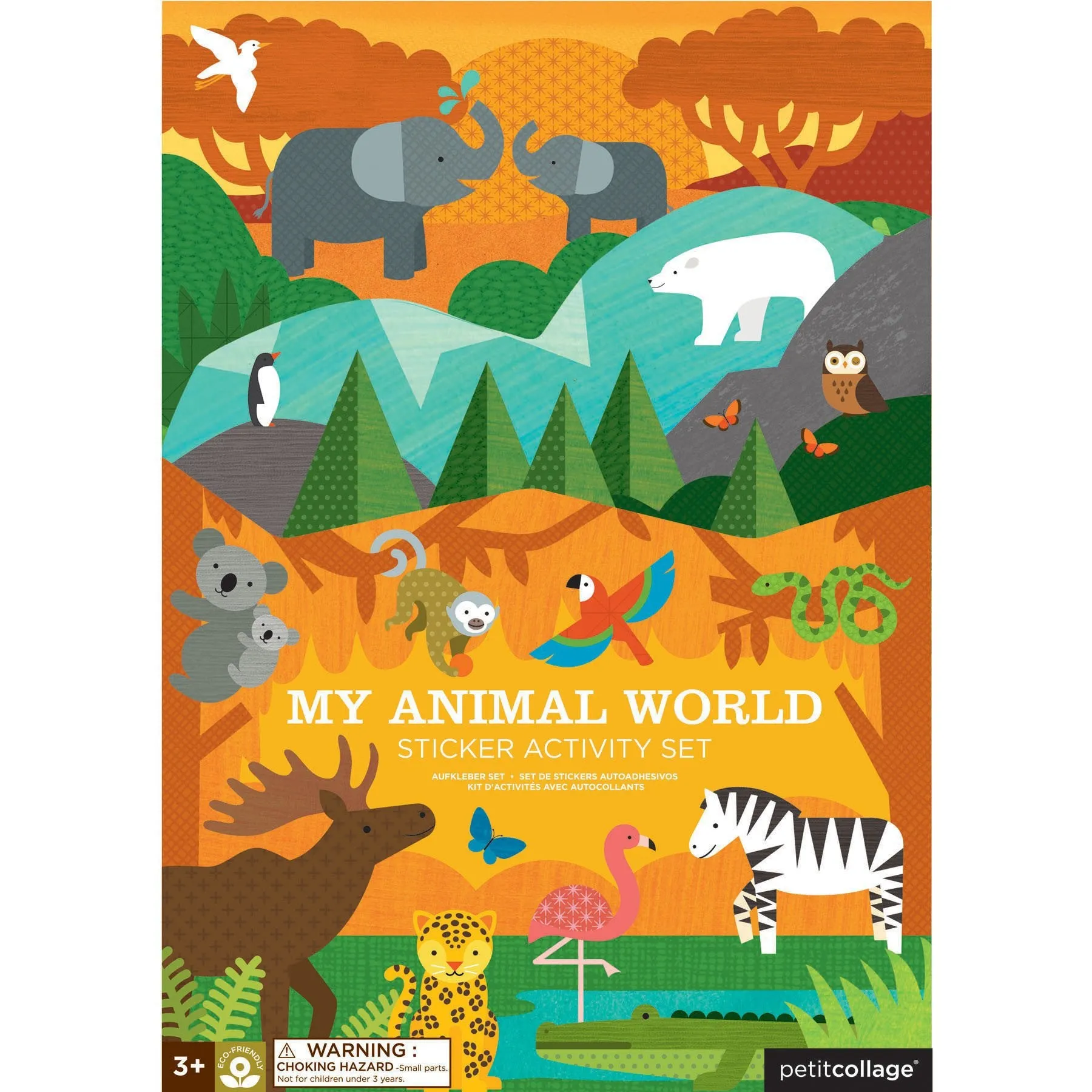 Petit Collage Stickers Book - Animals