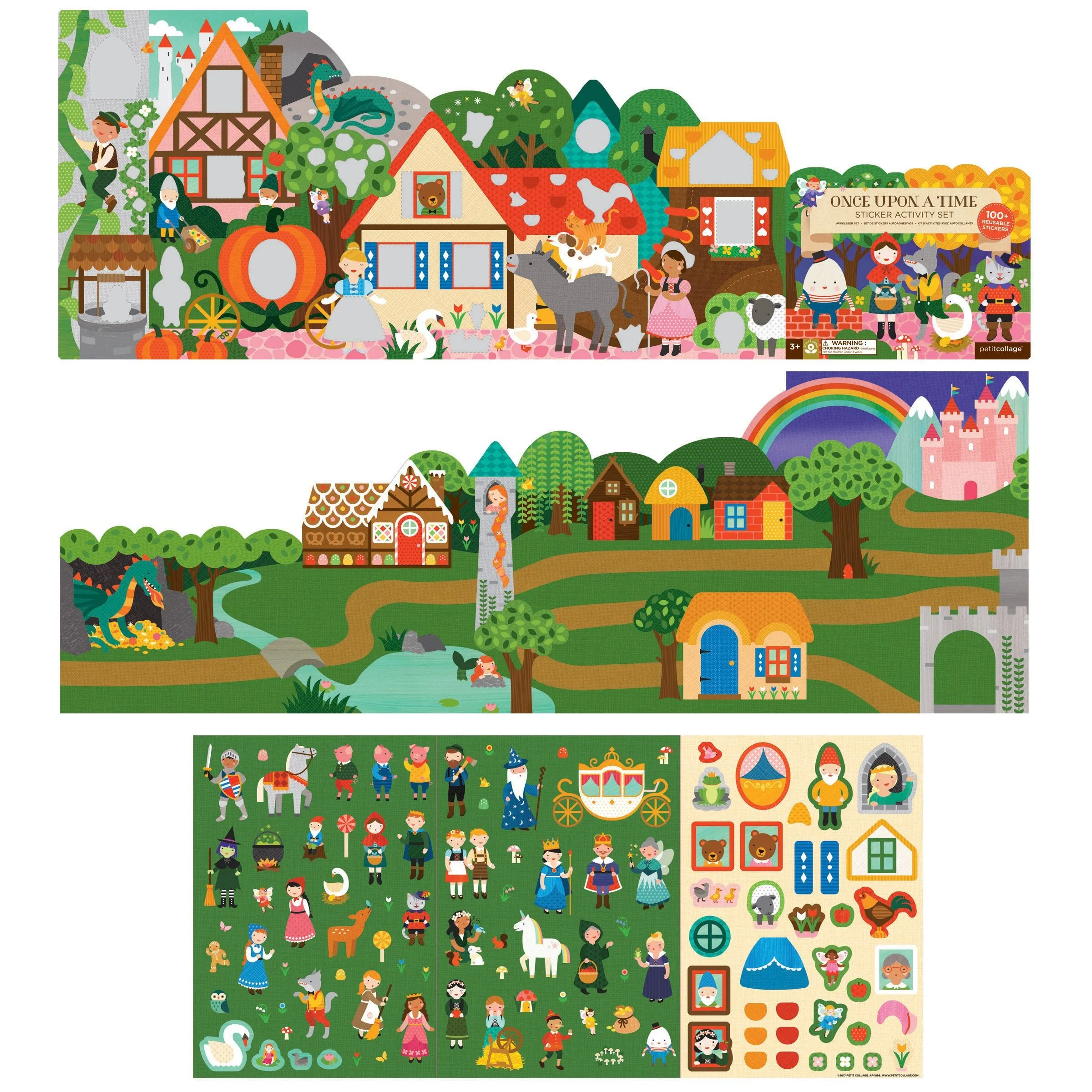 Petit Collage Stickers Book - Fairy Tales