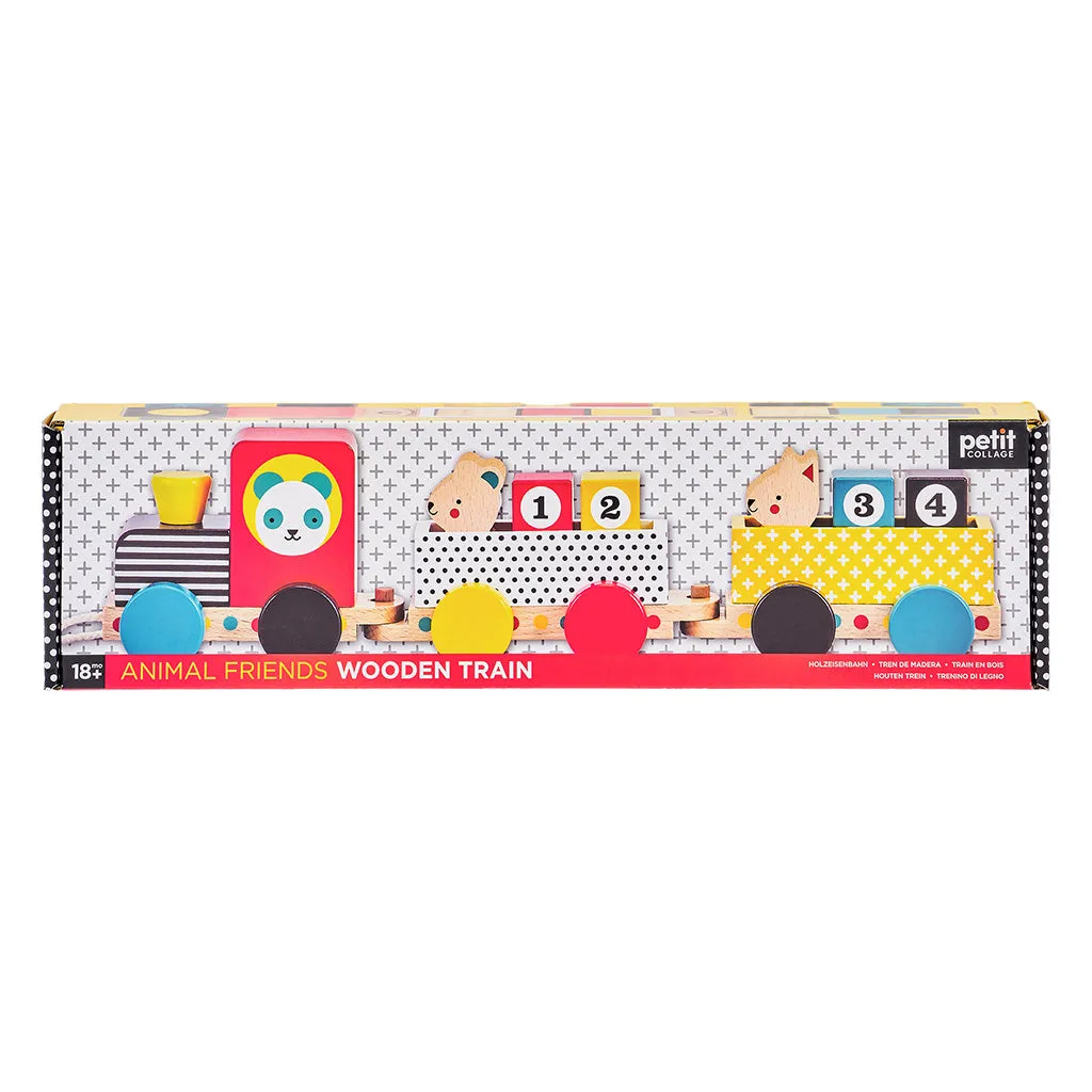 Petit Collage Wooden Vehicles Train