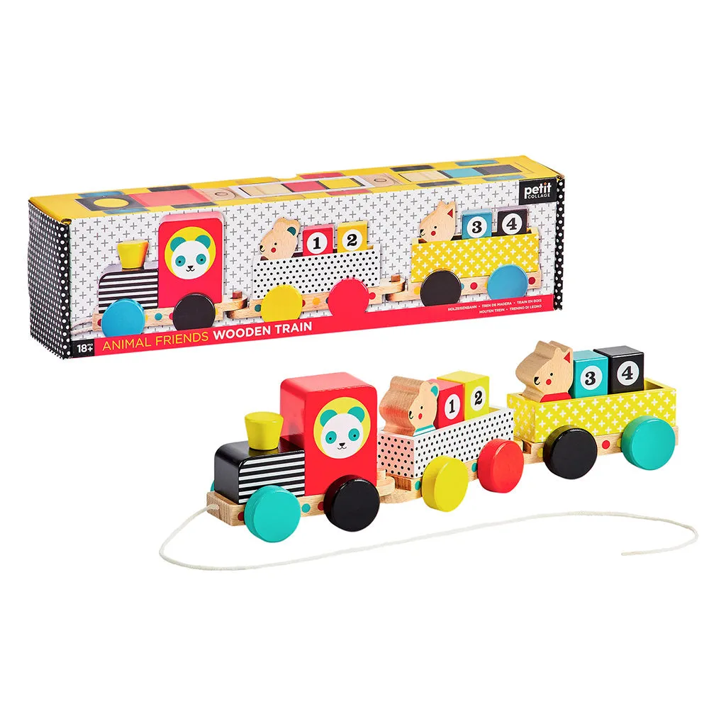 Petit Collage Wooden Vehicles Train