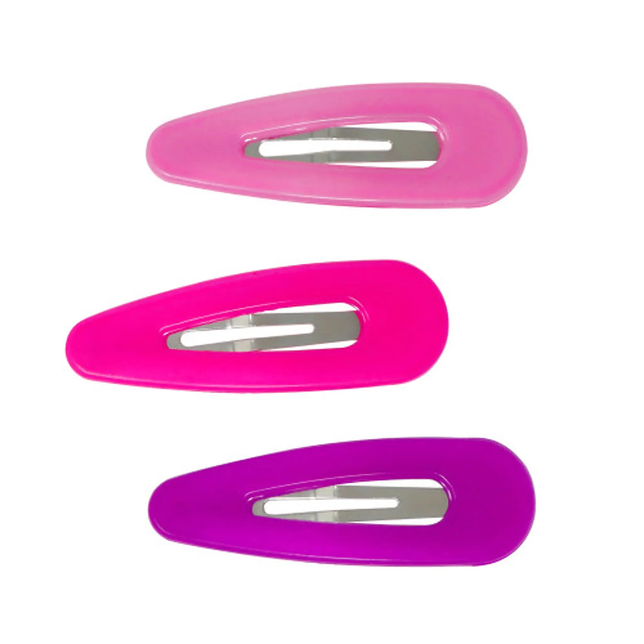 Pink Poppy Acrylic Snap Hair Clips