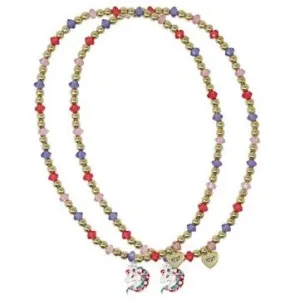 Pink Poppy Bff Unicorn Necklace Set