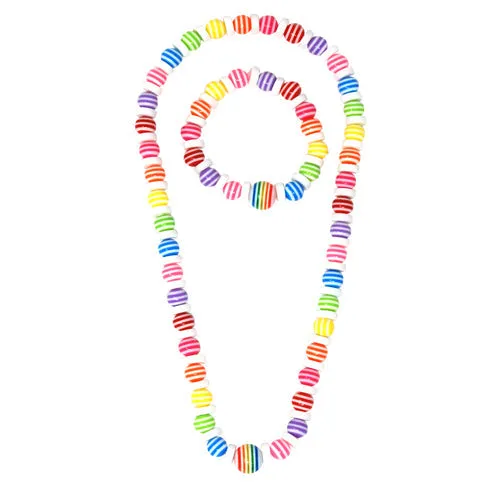 Pink Poppy Sweet Like Candy Necklace & Bracelet Set