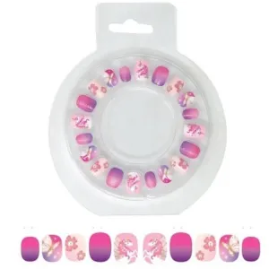 Pink Poppy Unicorn Princess Press On Nails