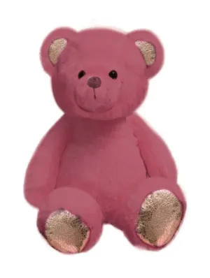 Plush Russ Crackle Bears 14 Inch Dusky Pink