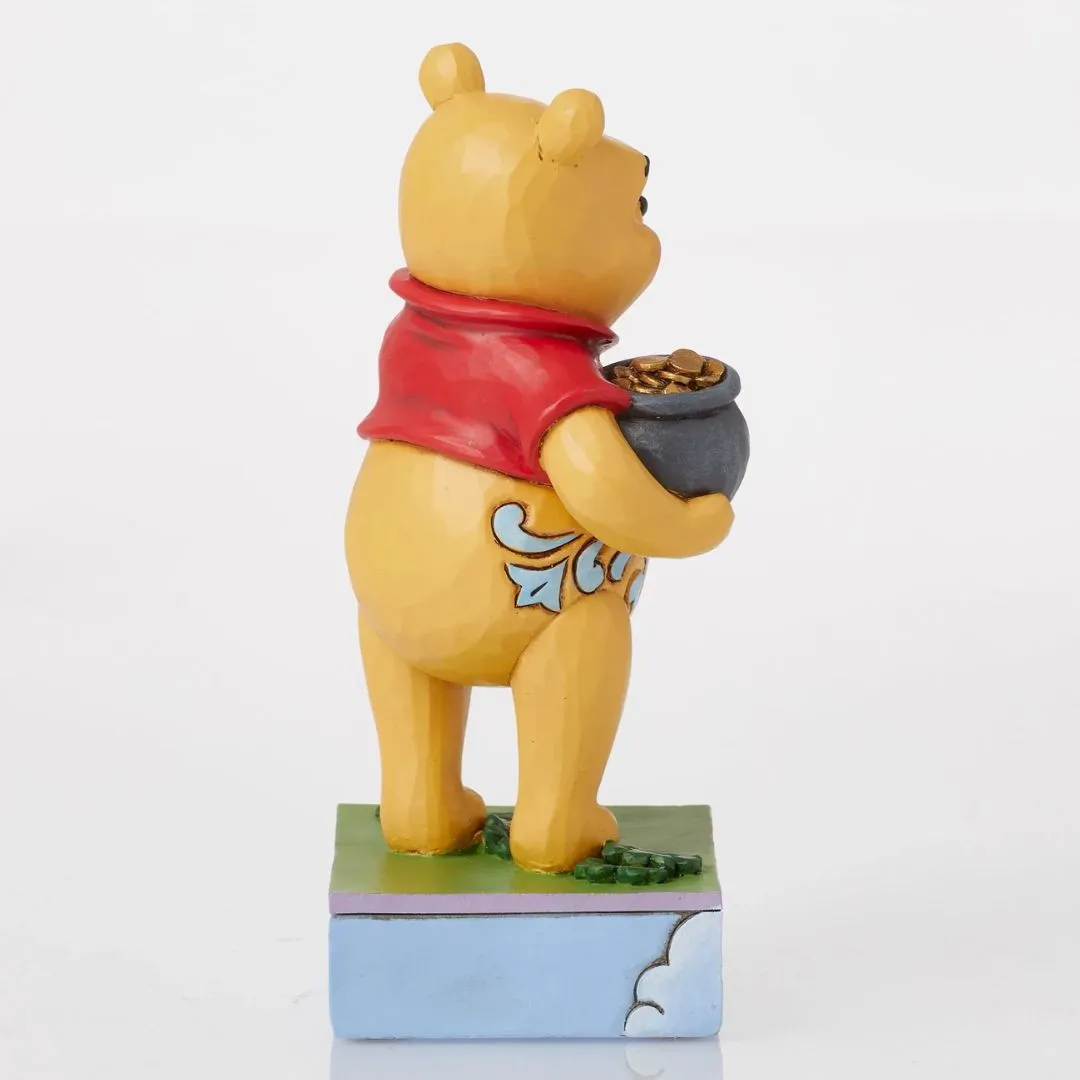 Pooh With Clovers & Pot Dstra Statue By Enesco By Enesco